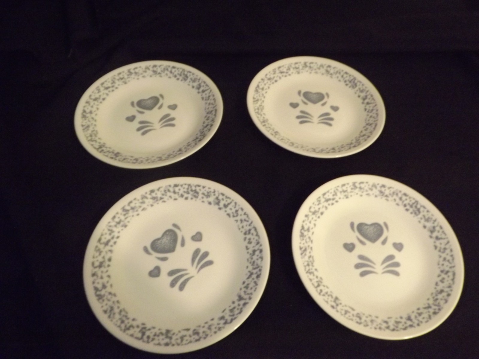CORELLE CORNING BLUE HEARTS choose plates or bowls