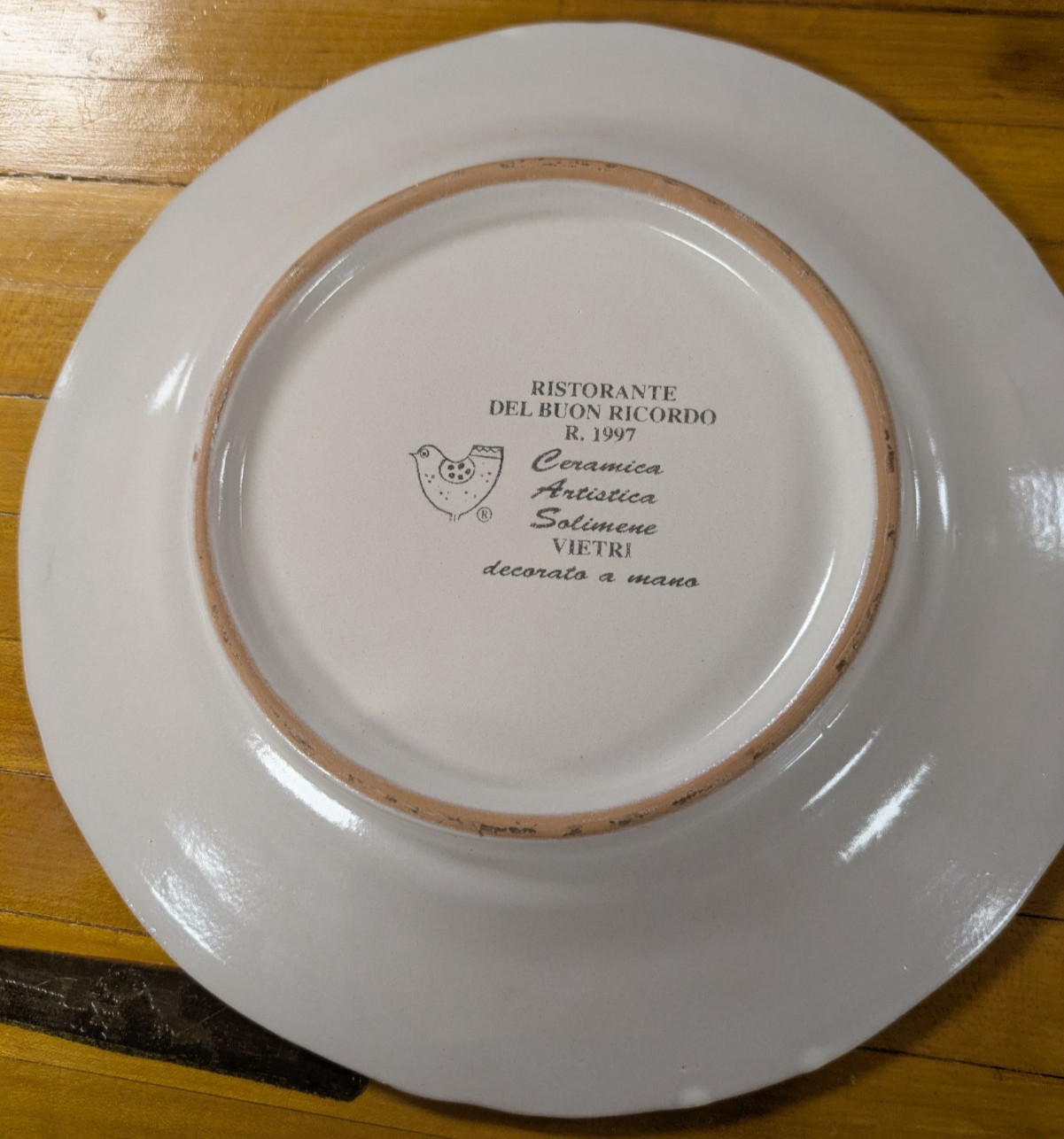 VTG Ristorante Agata e Romeo Rome Italy Ceramic Plate Michelin Restaurant Roma