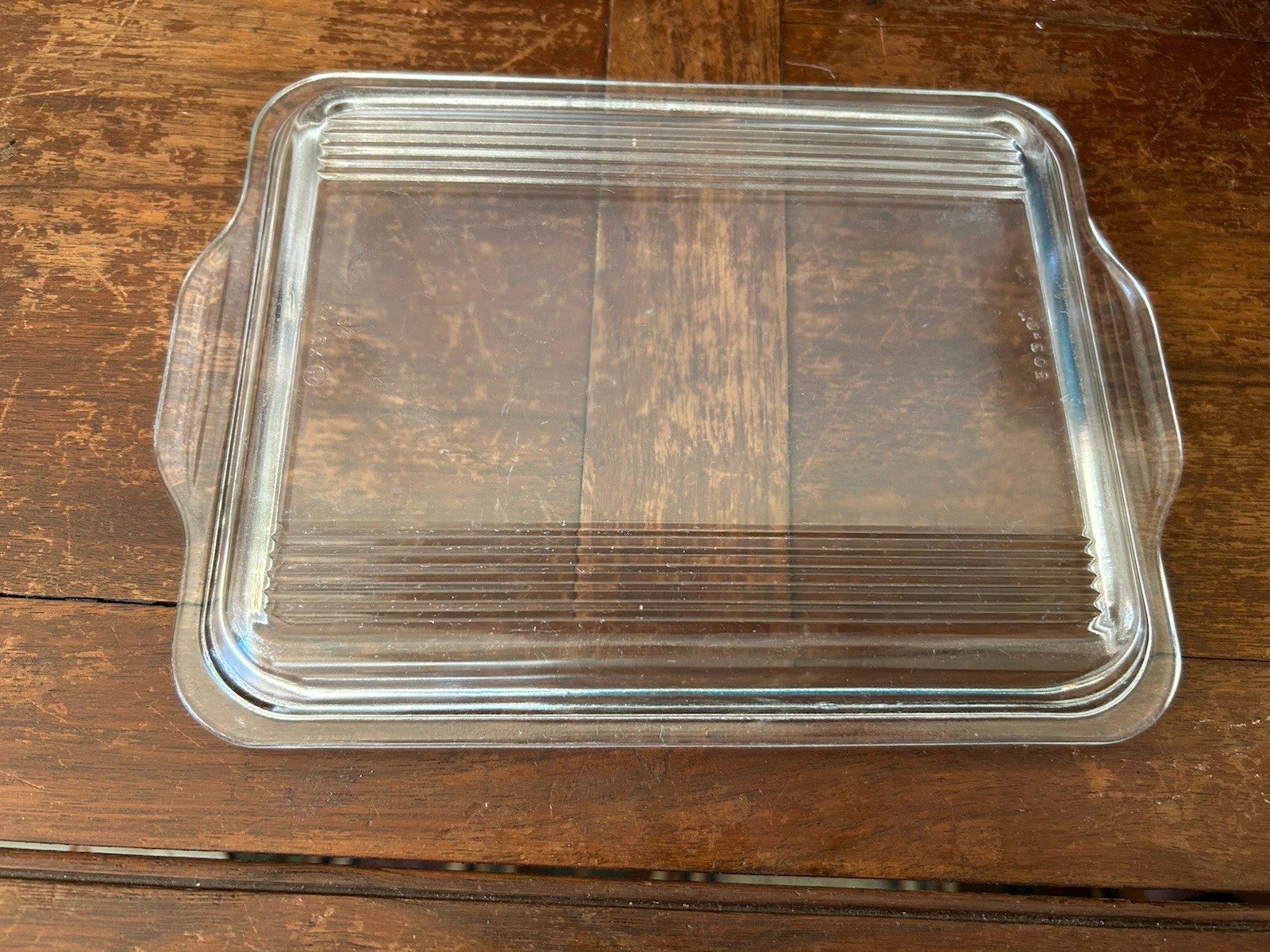 Pyrex 203-C LID ONLY Split Rib Glass Replacement Refrigerator Dish Cover