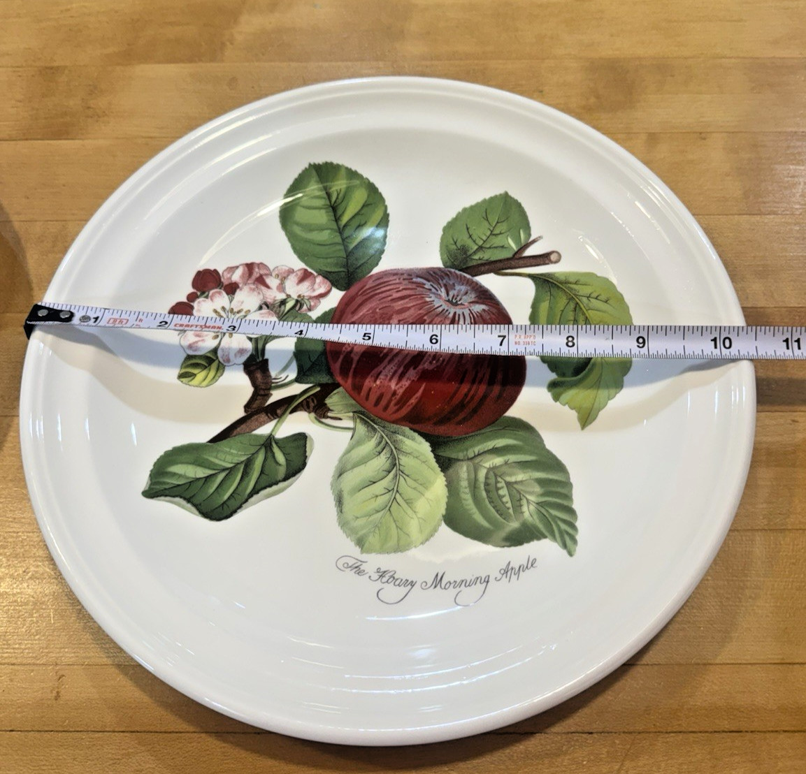 Portmeirion Pomona Set of 2 Dinner Plates – Apple and Peach – 10.5″