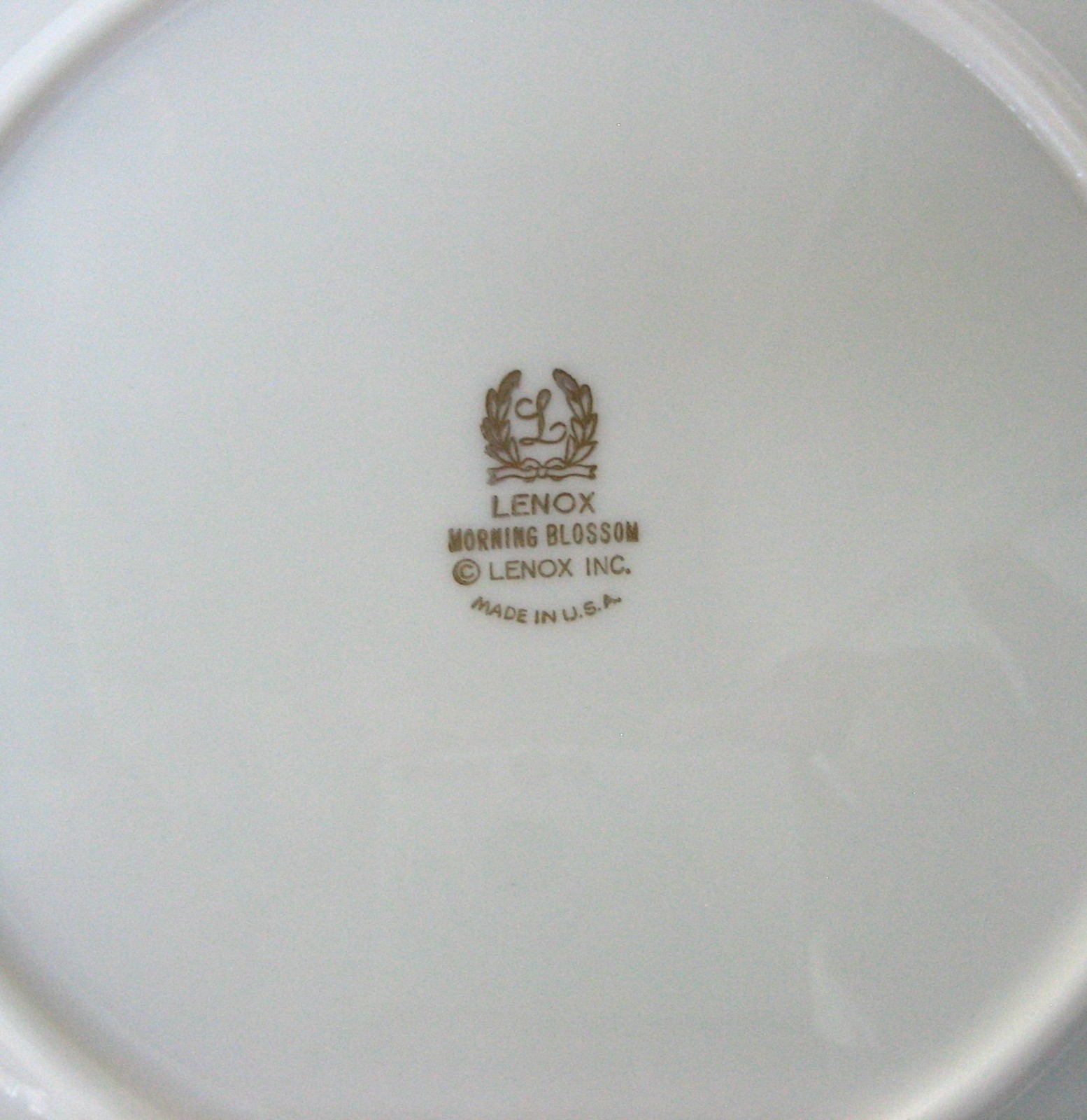 Lenox Morning Blossom 8-1/8 inch Salad Plates Made in USA Set of (2)