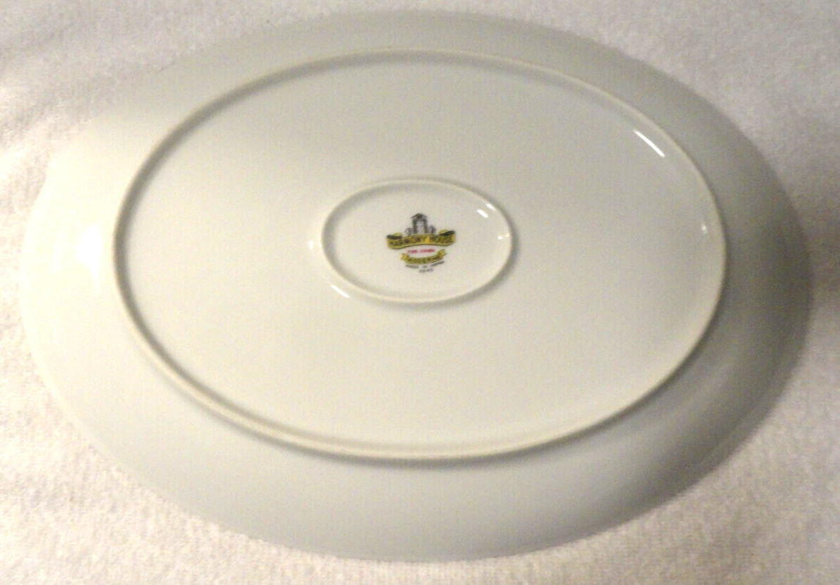HARMONY HOUSE MODERNE PATTERN SERVING PLATTER Oval #3545 abt 12 1/2 x 9 1/8 in
