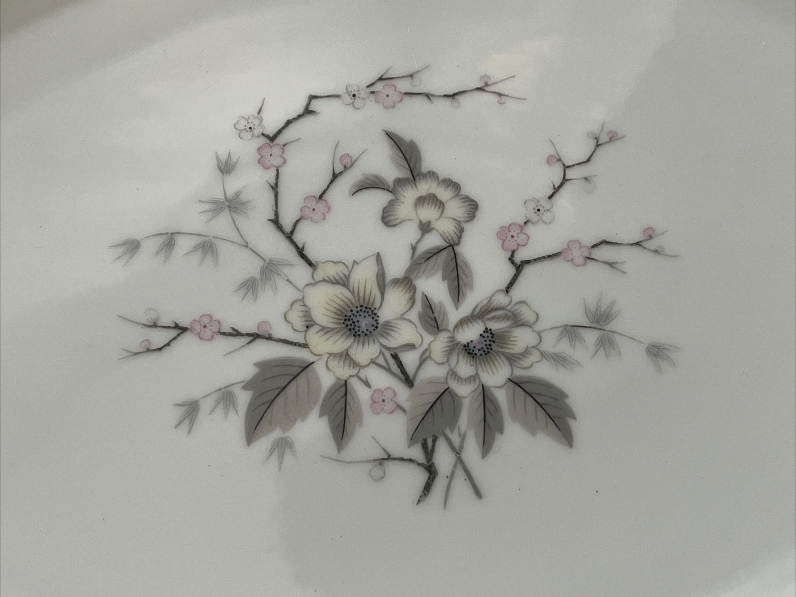 Harmony House Fine China Nannette 12” Oval Serving Platter Japan Collectible