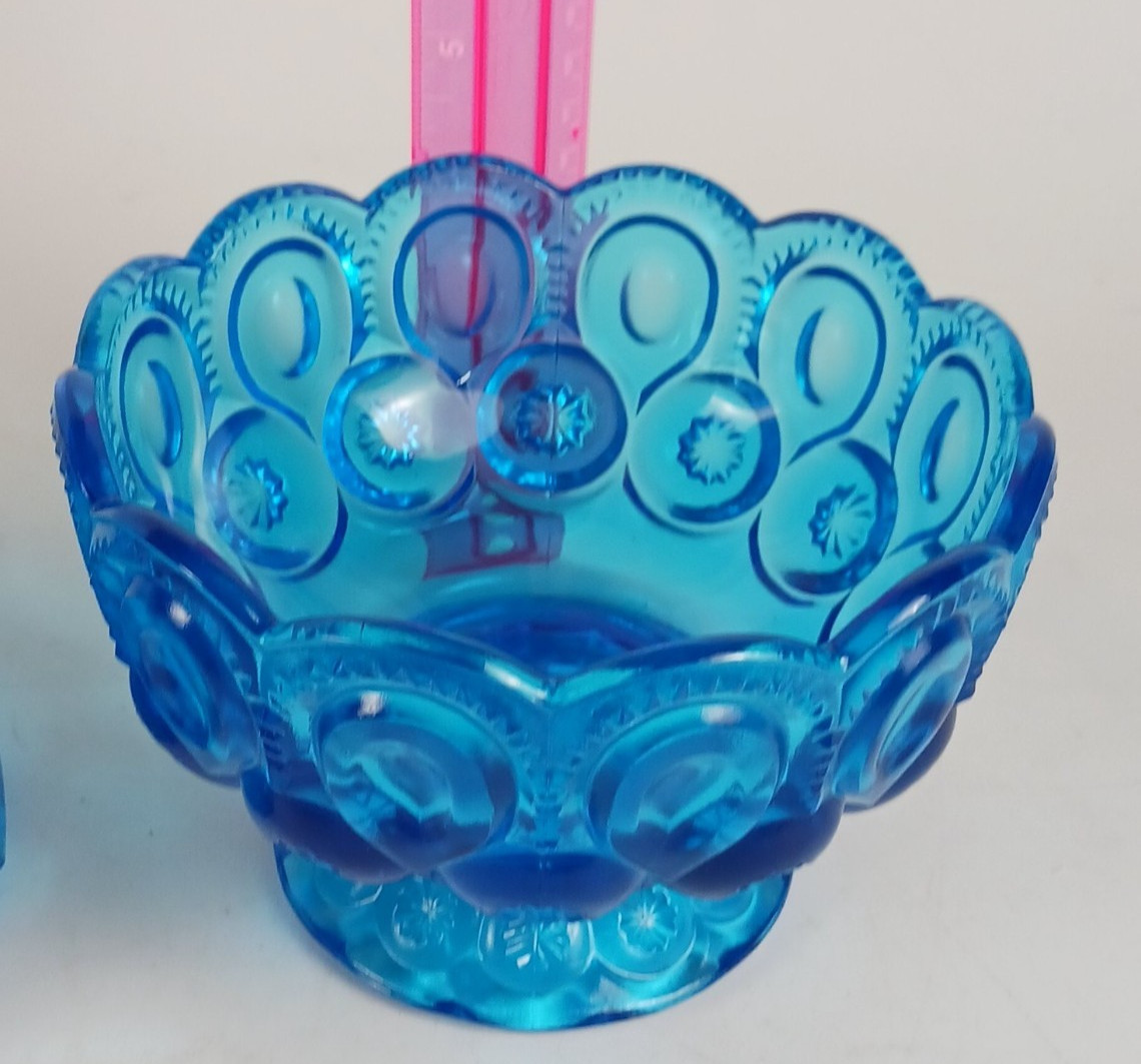 Blue Transparent Candy & Nut Dish