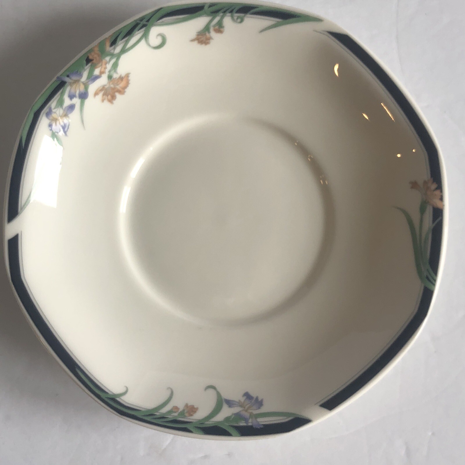 Royal Doulton Juno Saucers 6″ England 1988 Geometric Shape Set Of 9