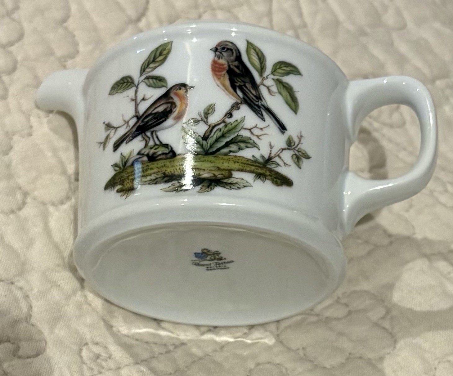 Royal Tettau Woodsong Creamer & Lidded Sugar Bowl Germany Excellent