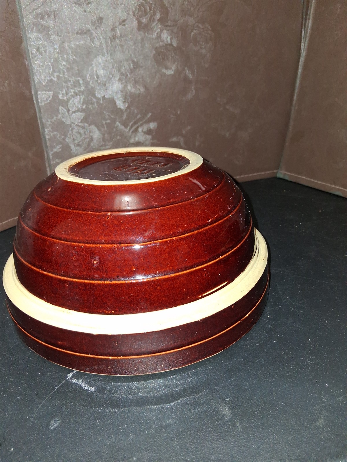 Vintage McCoy Brown Beehive Stoneware Mixing Bowls USA 5″, 8″, & 9″