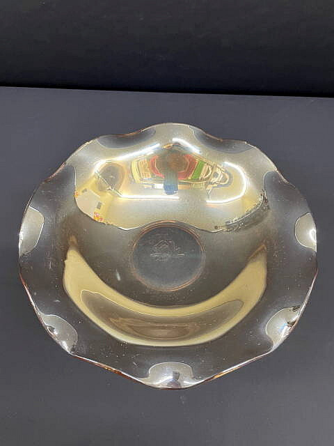CARNIVAL GLASS STYLE / DEPRESSION GLASS BOWL IRIDESCENT