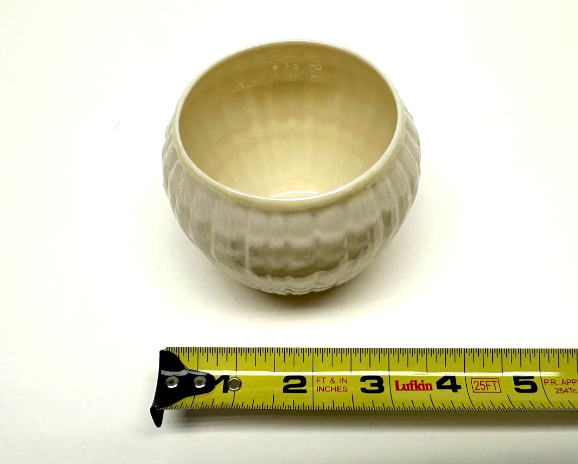 STUNNING VINTAGE BELLEEK LIMPET CREAMER & OPEN SUGAR BOWL – GREEN MARK New other