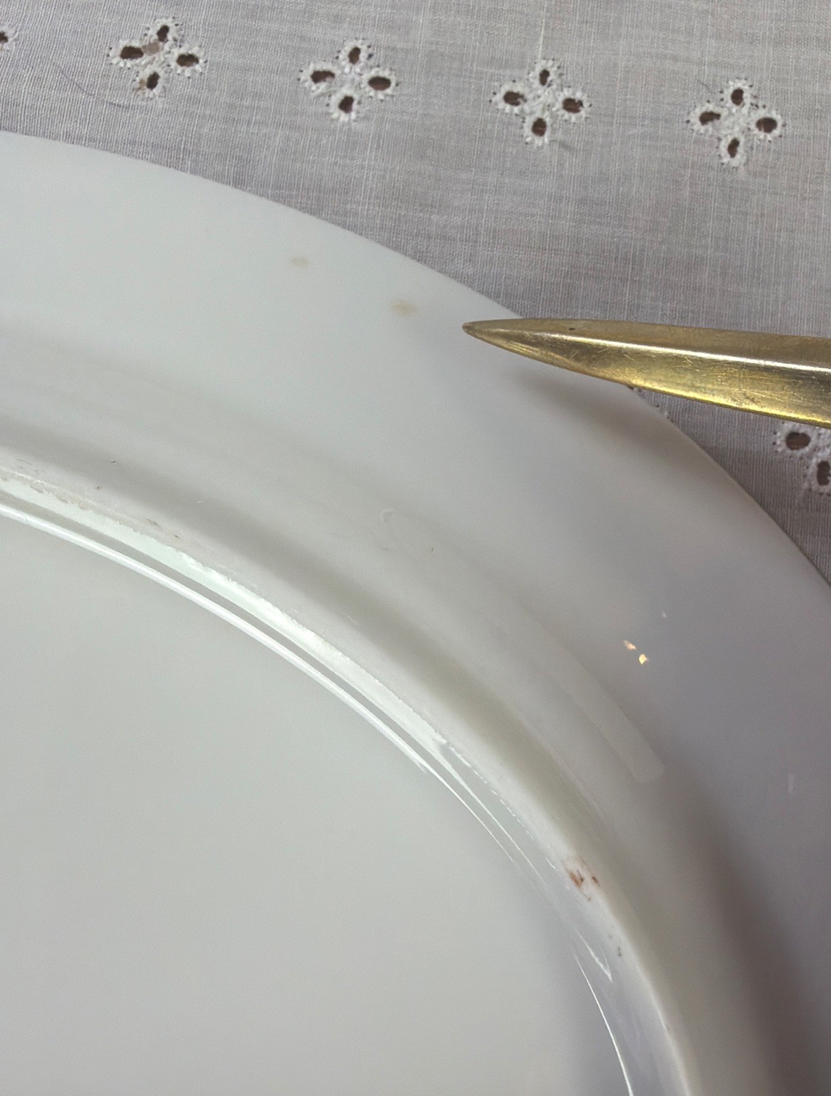 Vtg Noritake Ivory China MARSEILLE Platter 11 5/8” White Floral EUC READ