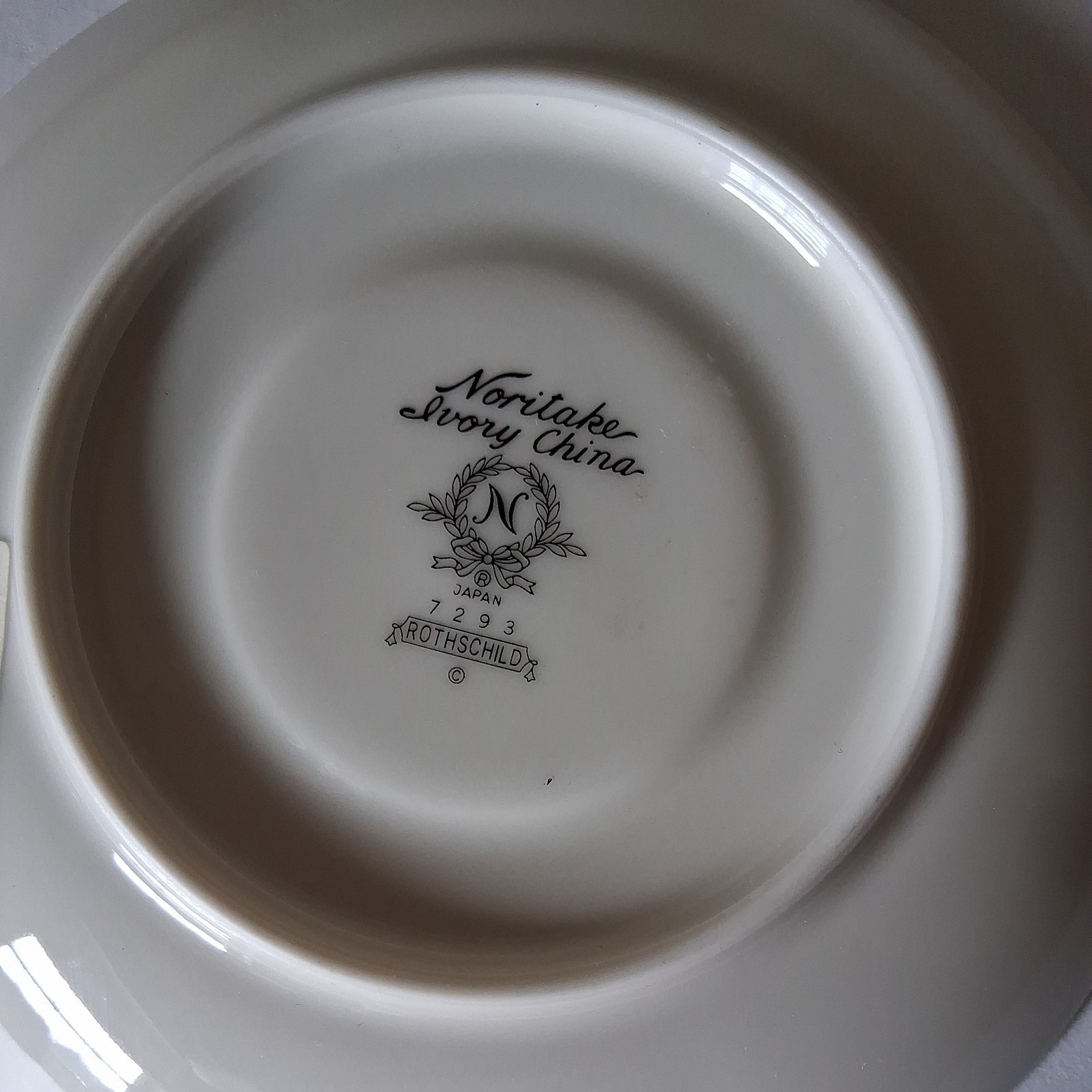 Noritake Ivory China Rothschild 7293 6″ Saucer Made in Japan 1 / One Vintage