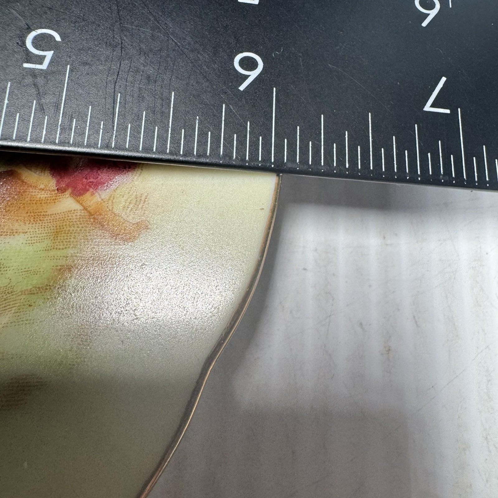 VTG 6″ Made in Occupied Japan Hand Painted Dish with Fruit Plate