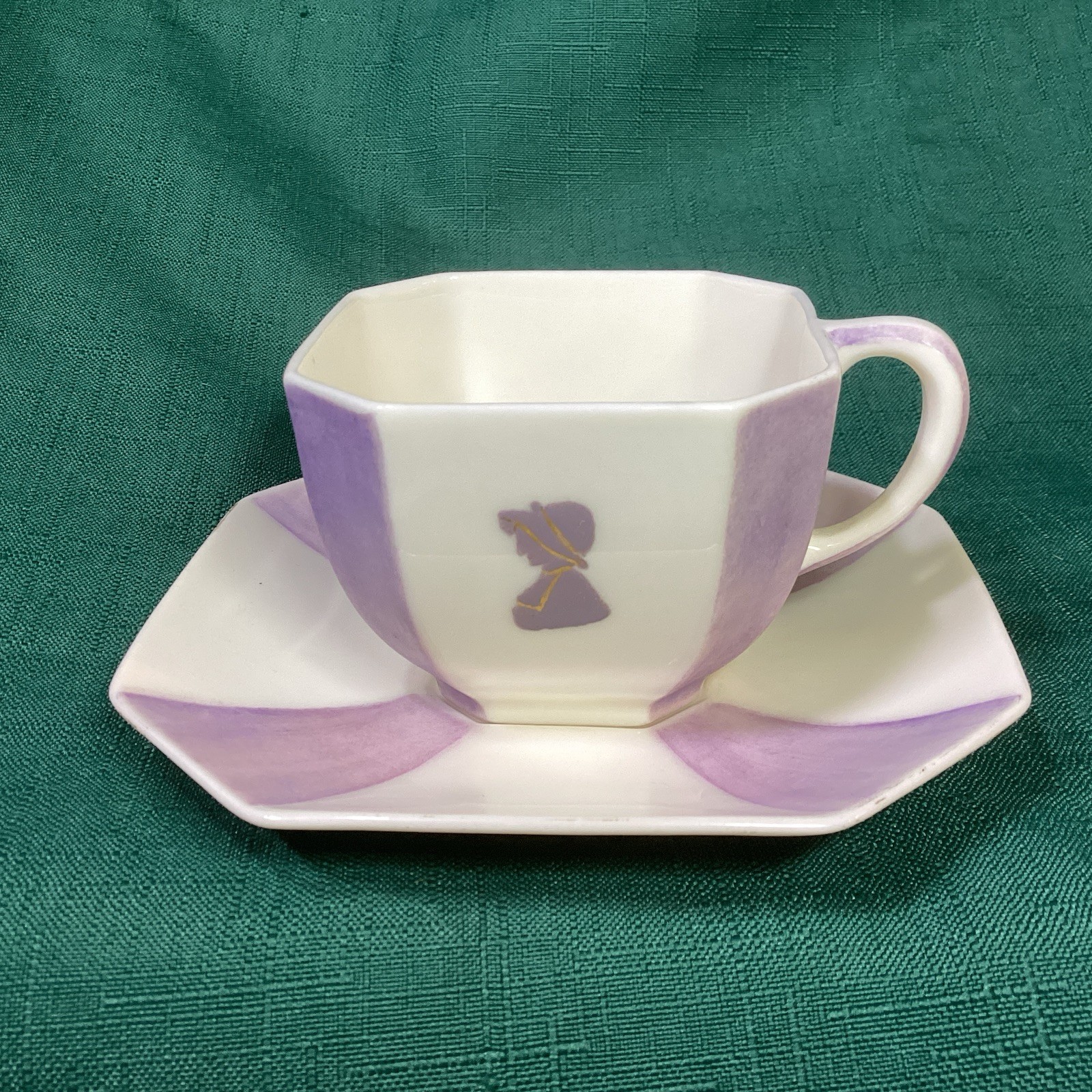 ANTIQUE Unique RARE Antique BELLEEK LENOX CAMEO 1899-1906 Cup & Saucer