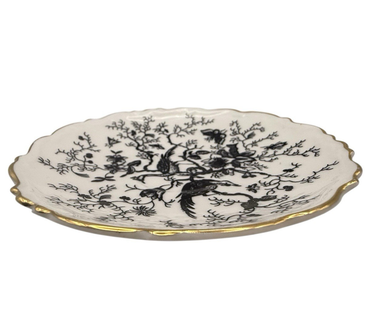 Coalport Cairo Black On White gold Rim Saucer Plate 5.5” Replacement