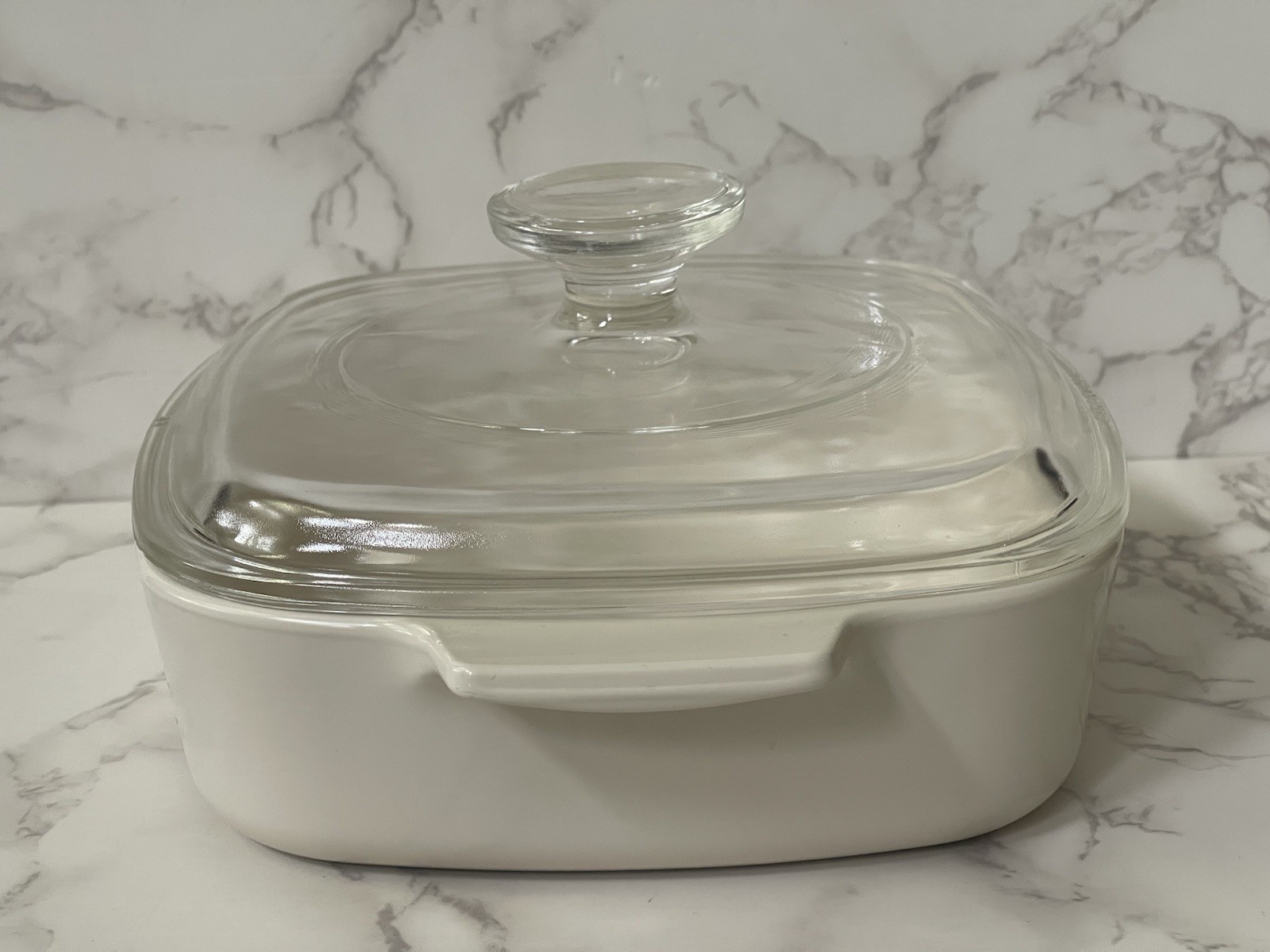 Corningware A-1-B Forever Yours 1 Liter Casserole Dish w/ Pyrex A7C Lid Hearts