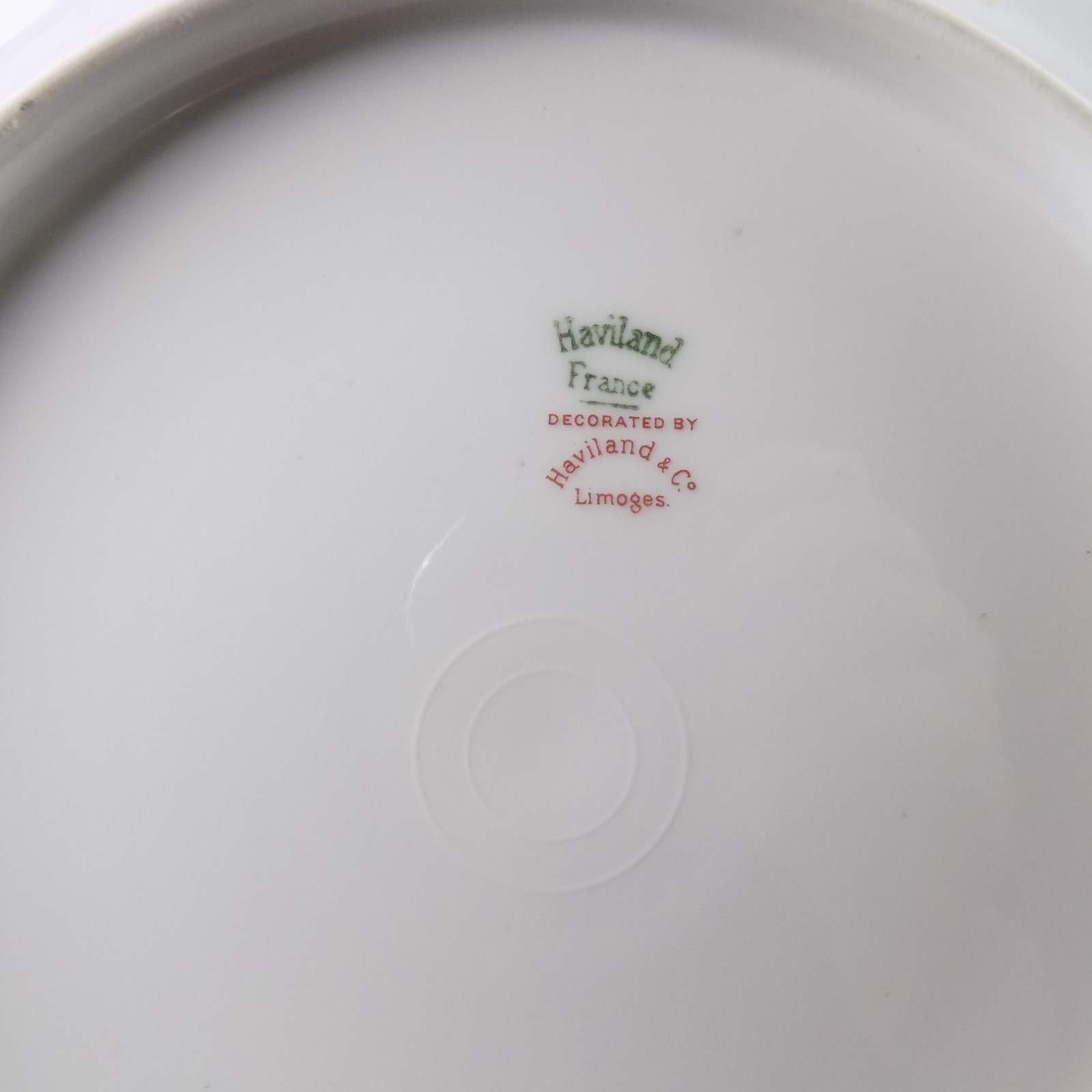 Haviland Limoges H207 4pc Place Setting Dinner Salad Plate Cup & Saucer VGC