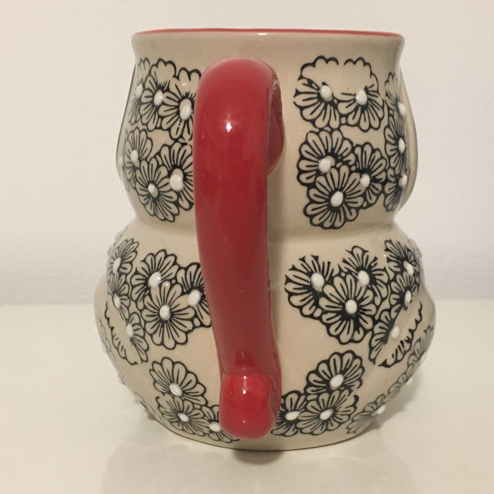 Yokohama Studio Anthropologie mug hand painted ceramic floral original