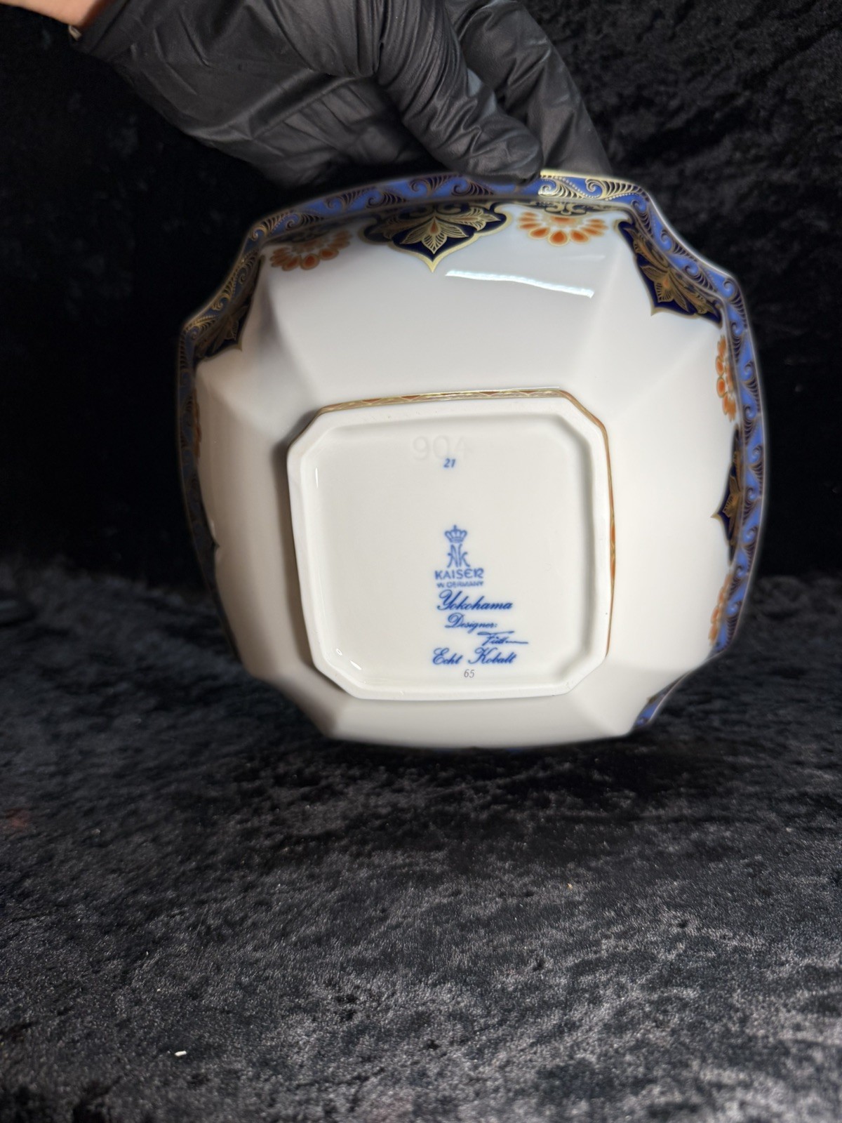 Yokohama By Eoht Kobalt Kaiser Porcelain Bowl 8 Cm + 22 Cm