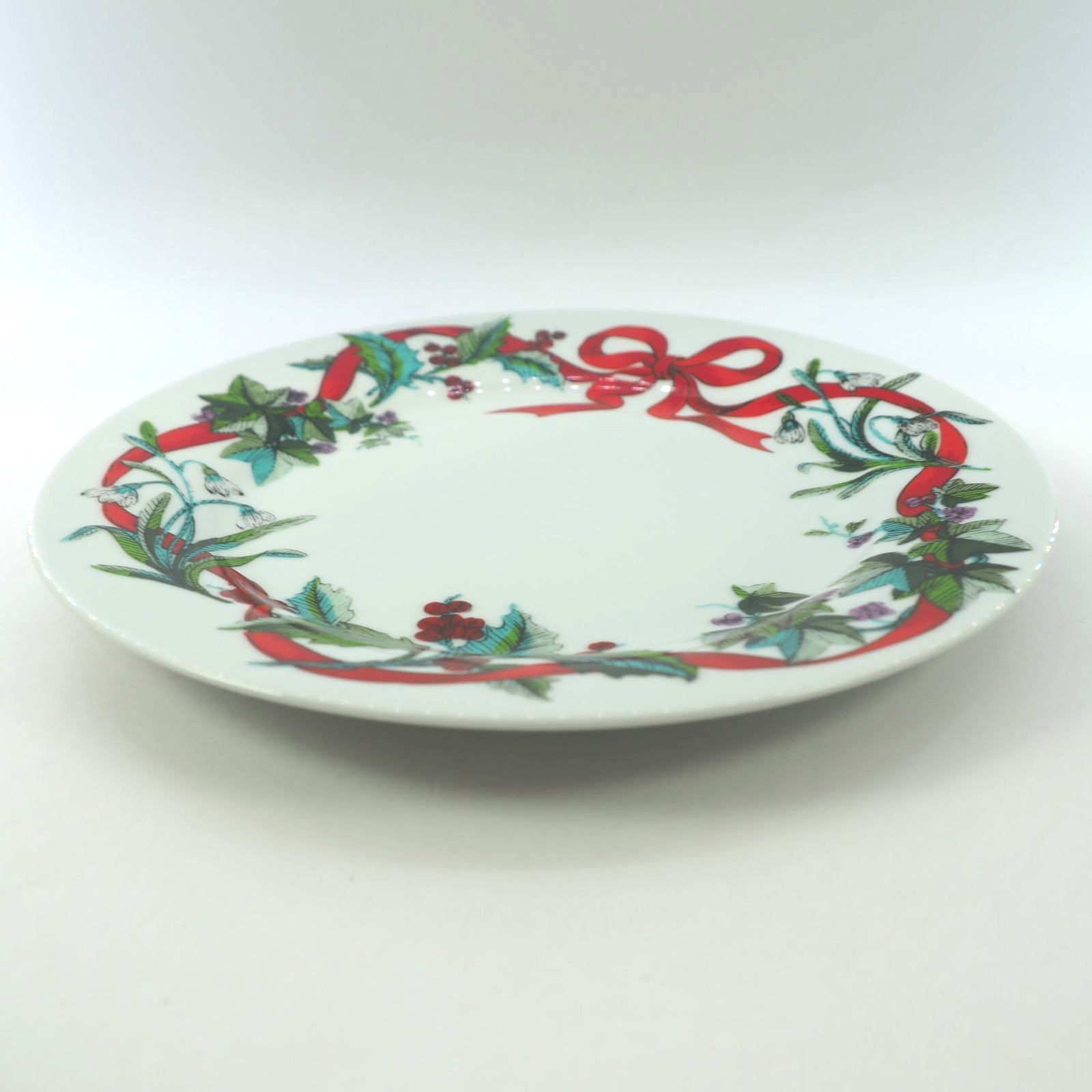 Holiday Garden Salad Plate Martha Stewart Brylane Home Christmas 9 in