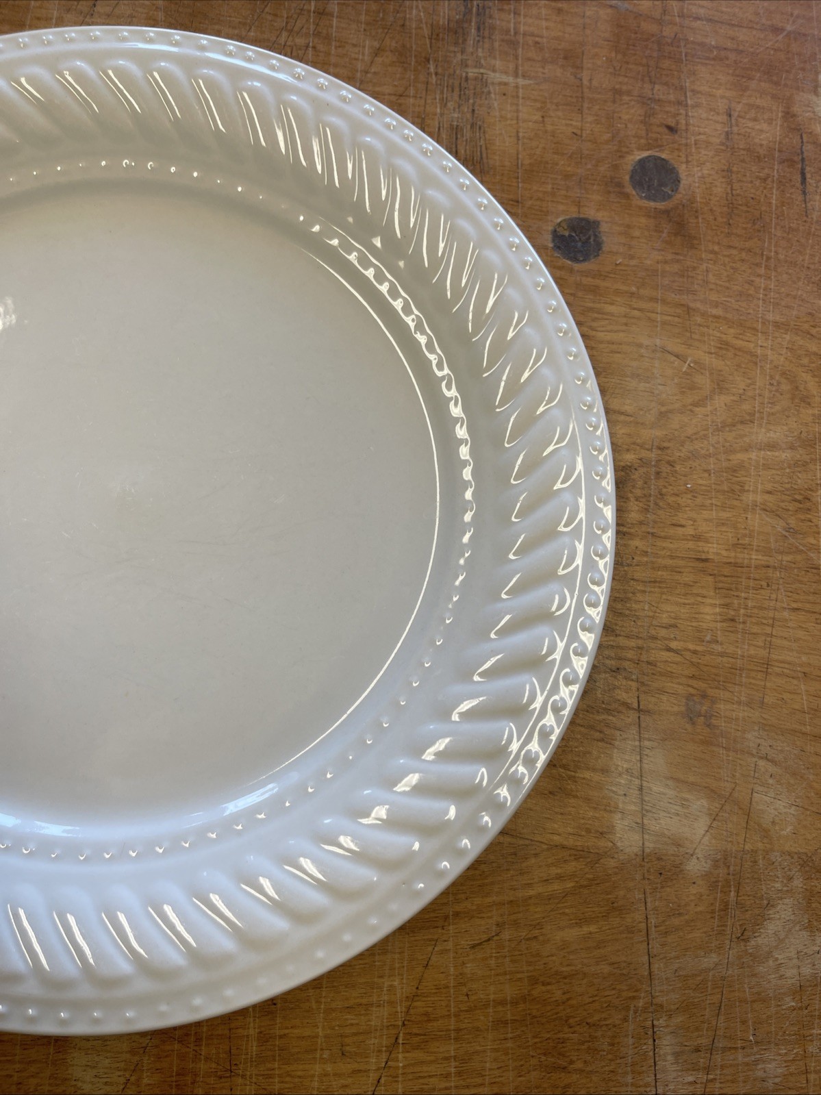 Gibson IMPERIAL BRAID WHITE Dinner Plate 10 5/8 in 1 ea 2 available