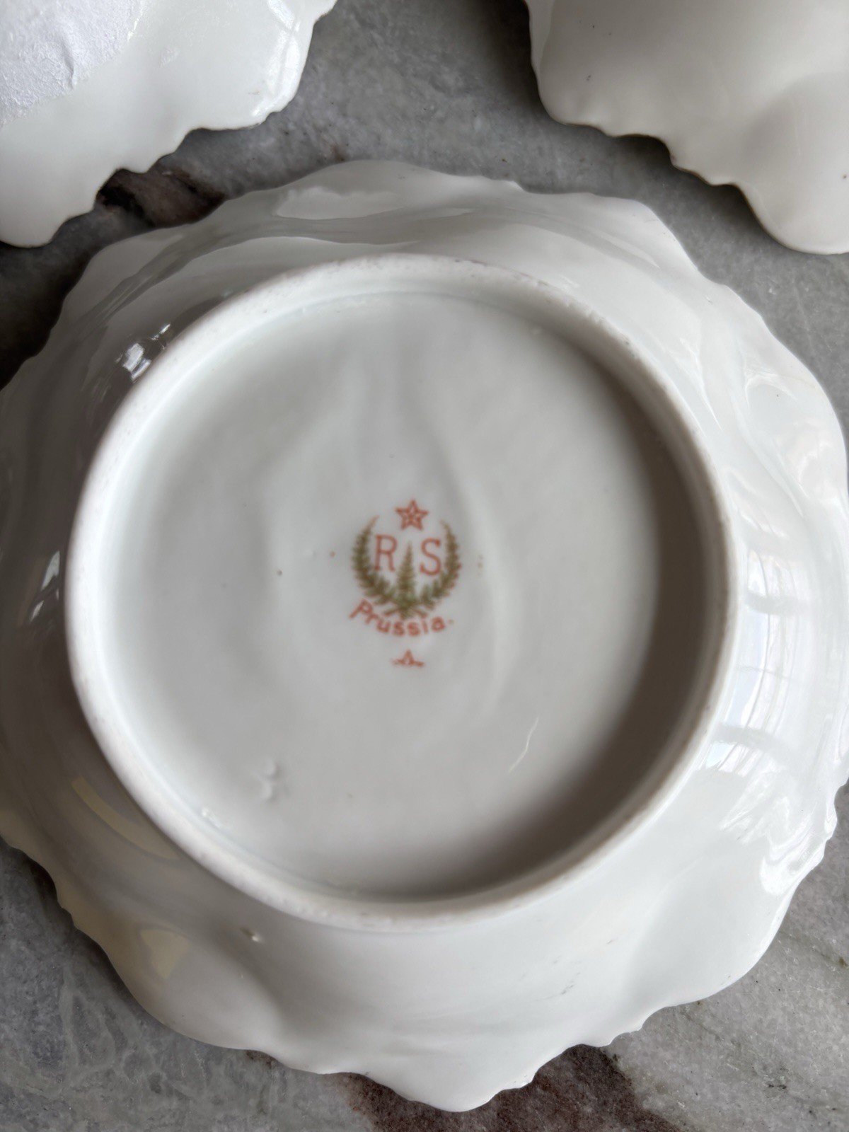 🪷RS Prussia Reflecting Water Lillies Berry Bowls- 5 Inch-Set Of 3🪷