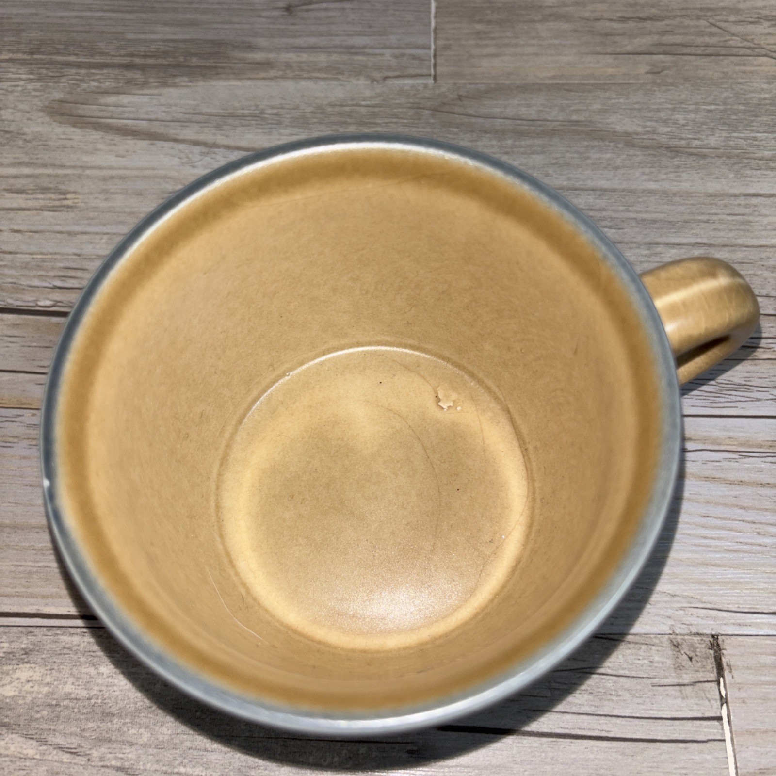 Pfaltzgraff Folk Art Replacement Coffee Tea Cup Mug Blue Tan USA Stoneware
