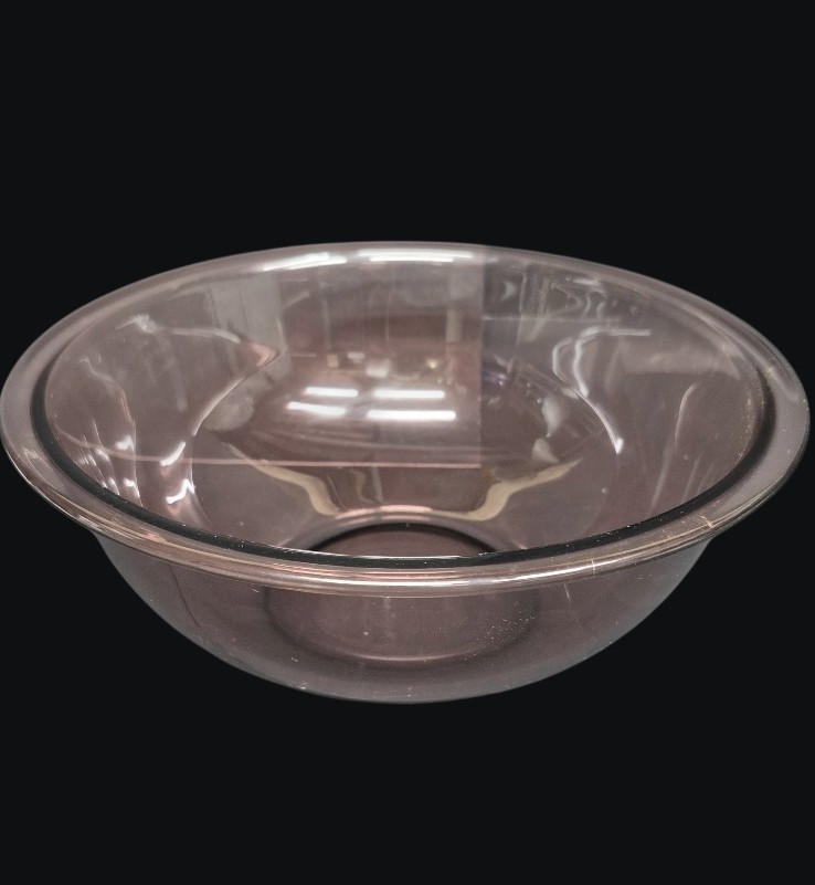 Vintage Pyrex #325 Large 2.5 L Cranberry Glass Nesting Mixing Bowl 2.6 Quart Rim