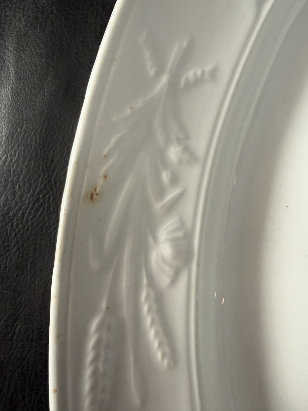 Antique 1862 Clementson Ironstone Turkey Platter 18″ Wheat Staffordshire