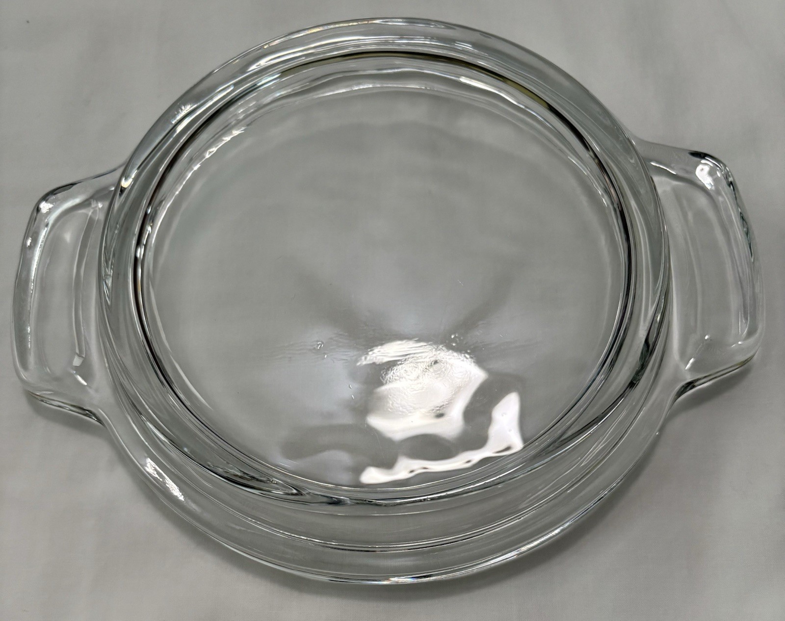 Vintage Pyrex Replacement Lid 5 1/2 Inches Inside Lip Heavy Glass