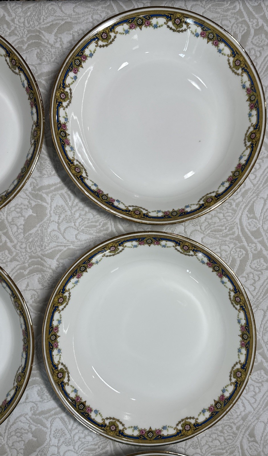 Antique Jean Boyer Limoges France BOJ1 Soup Bowls Set Of 12