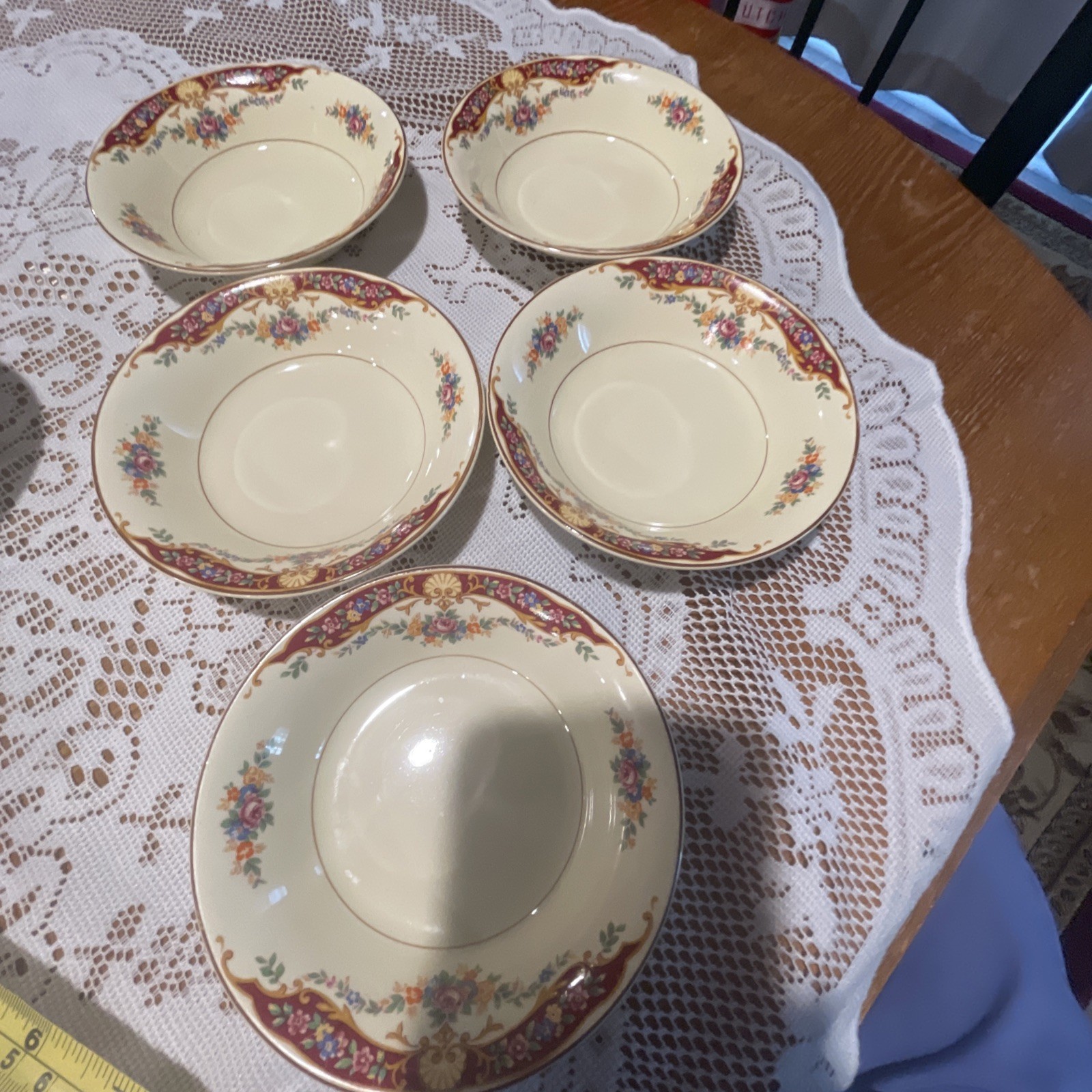 myott staffordshire england china 5in. Wide 1in.high Round