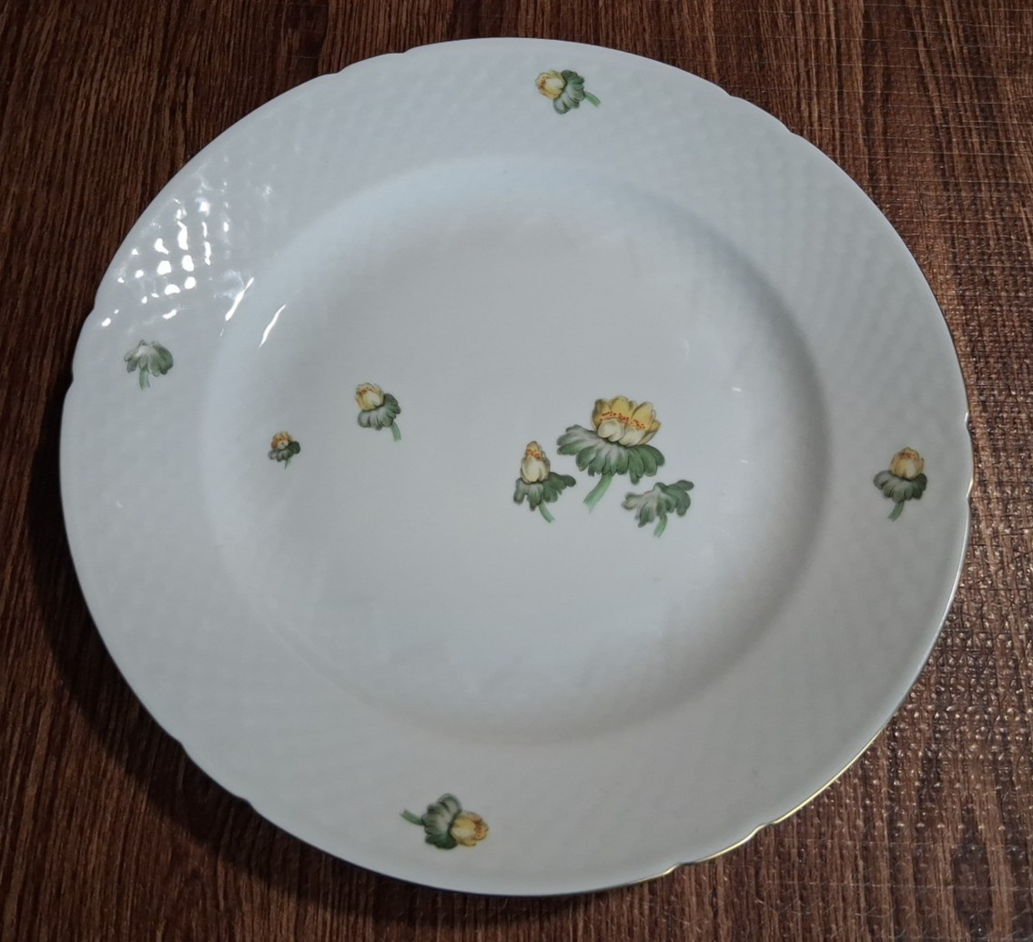 Bing & Grondahl Porcelain Erantis Pattern Lg 12.5″ Round Platter Made In Denmark