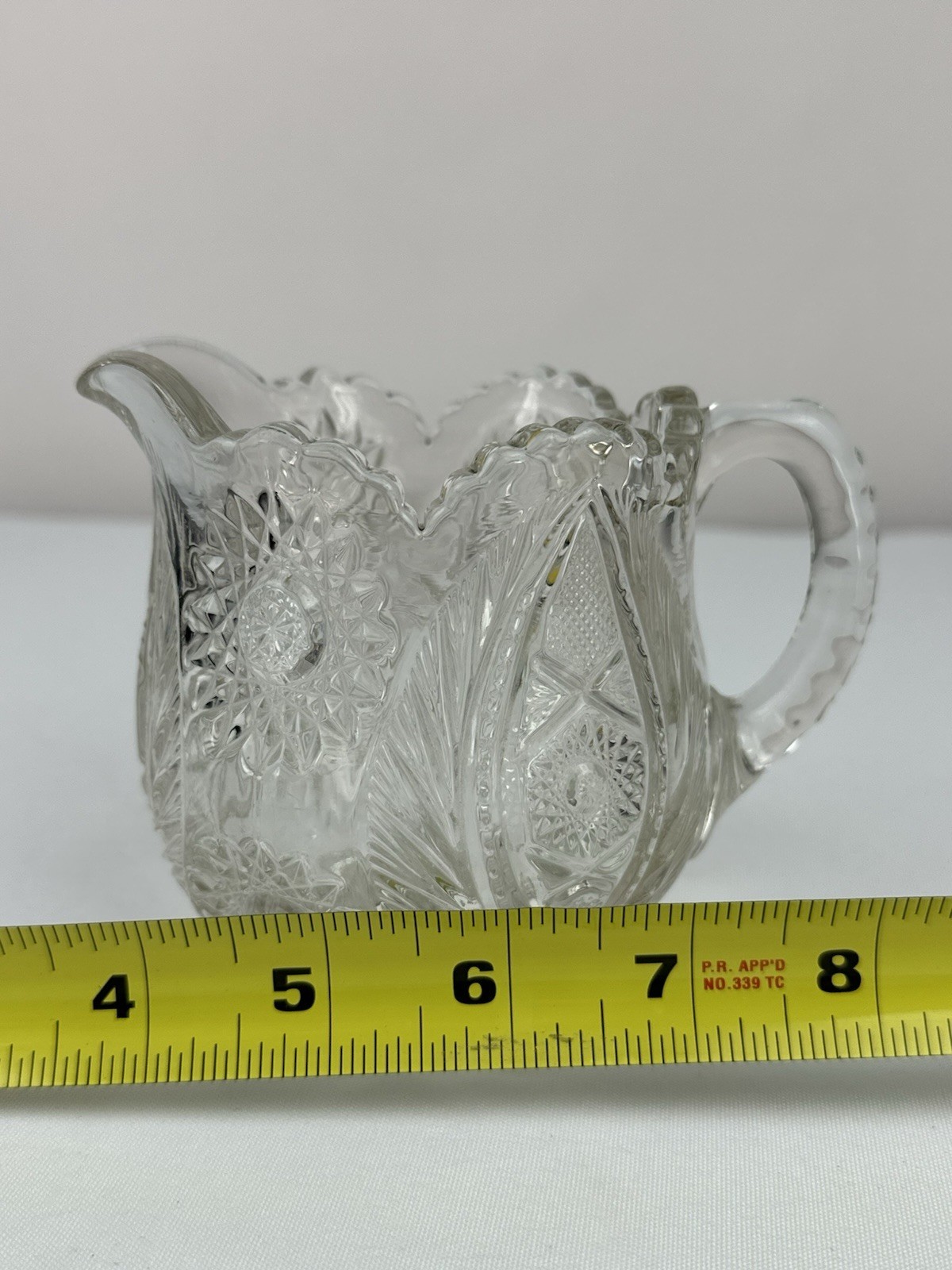 EAPG Westmoreland #228 Atlanta Star and Plume Glass Creamer