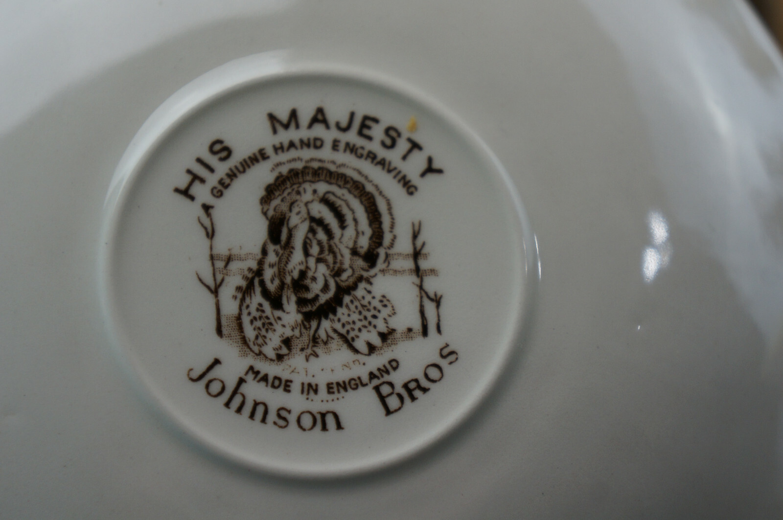 Johnson Brothers His Majesty (6) Cups, 2 1/4″ & (6) Saucers, 5 1/2″ (Box #2)