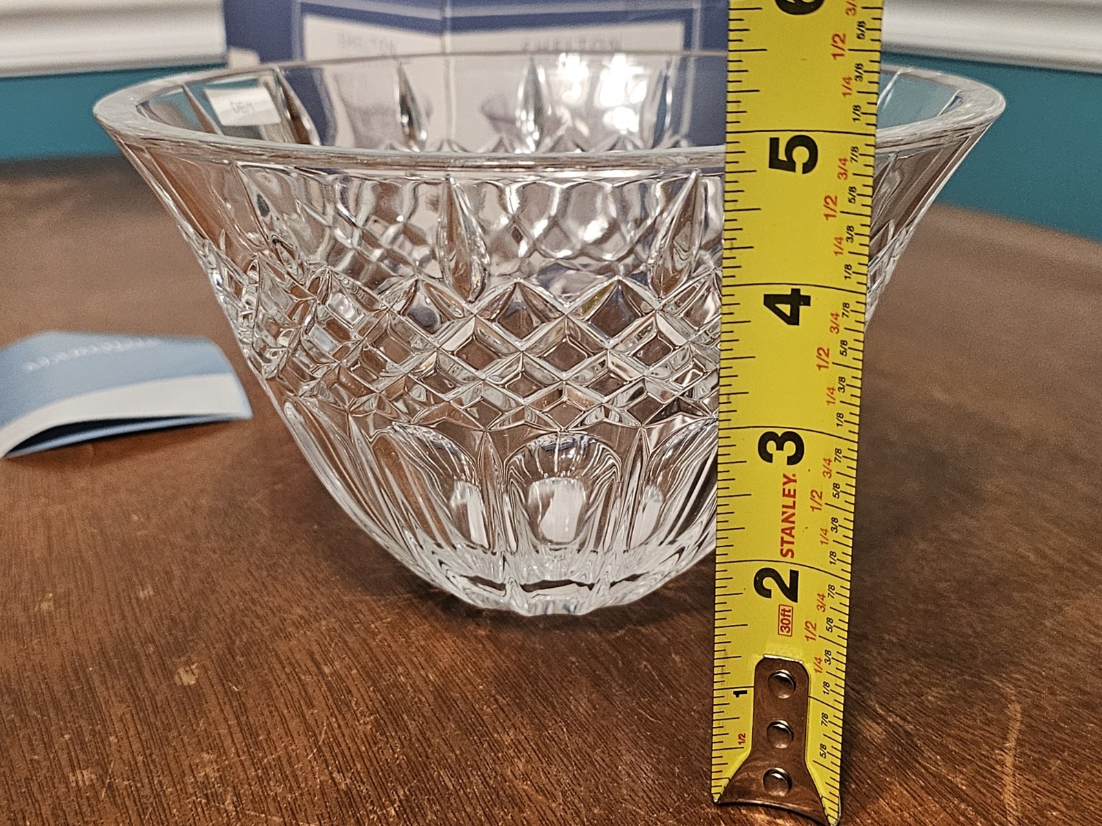 Waterford Crystal Marquis 8” Bowl Shelton Collection New with Original Box