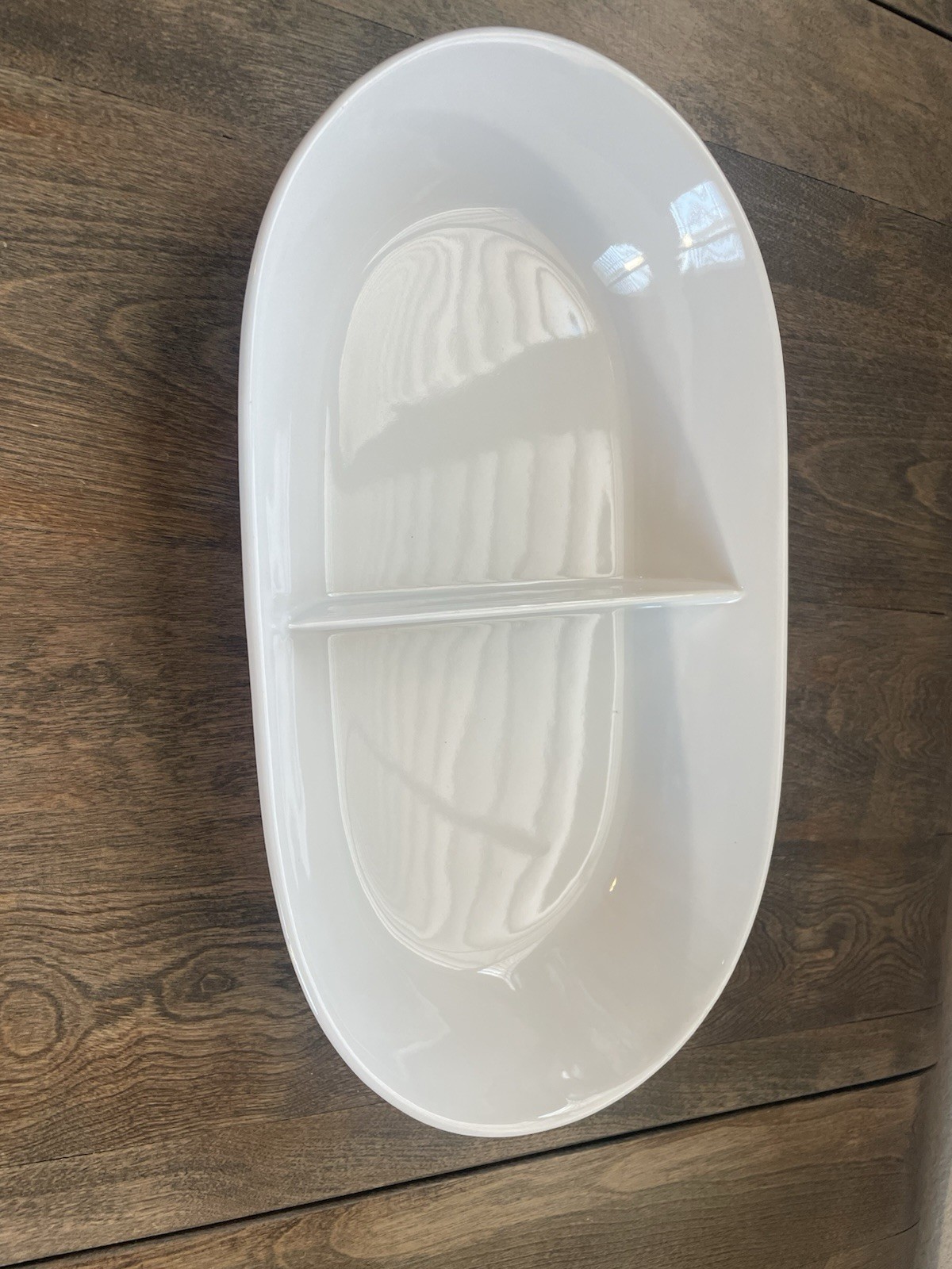 Vintage Action 80’s Strawberry Stoneware Oval Divided Serving Baking Dish 13”