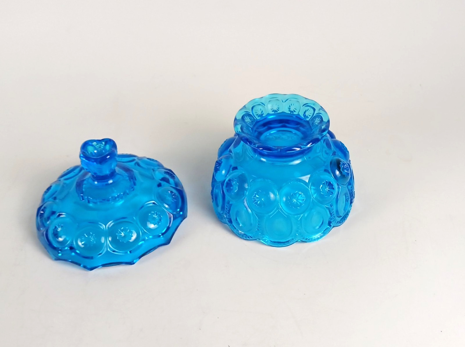 Blue Transparent Candy & Nut Dish