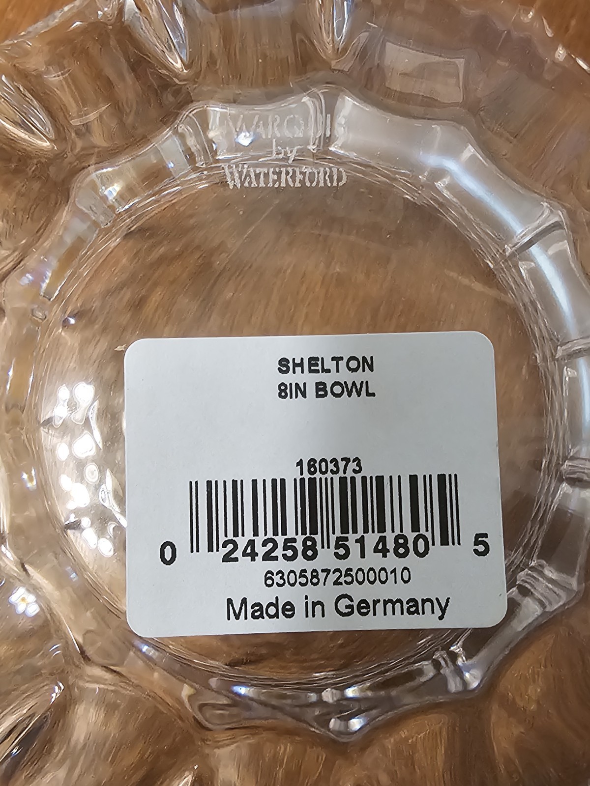 Waterford Crystal Marquis 8” Bowl Shelton Collection New with Original Box
