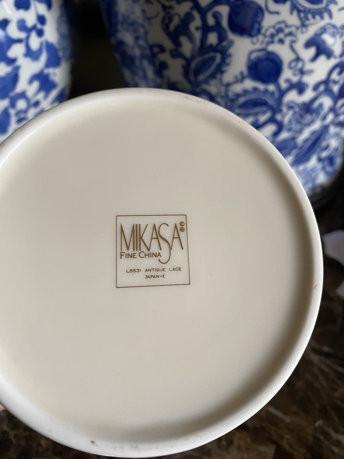MIKASA ANTIQUE LACE ONE CREAMER & ONE SUGAR BOWL