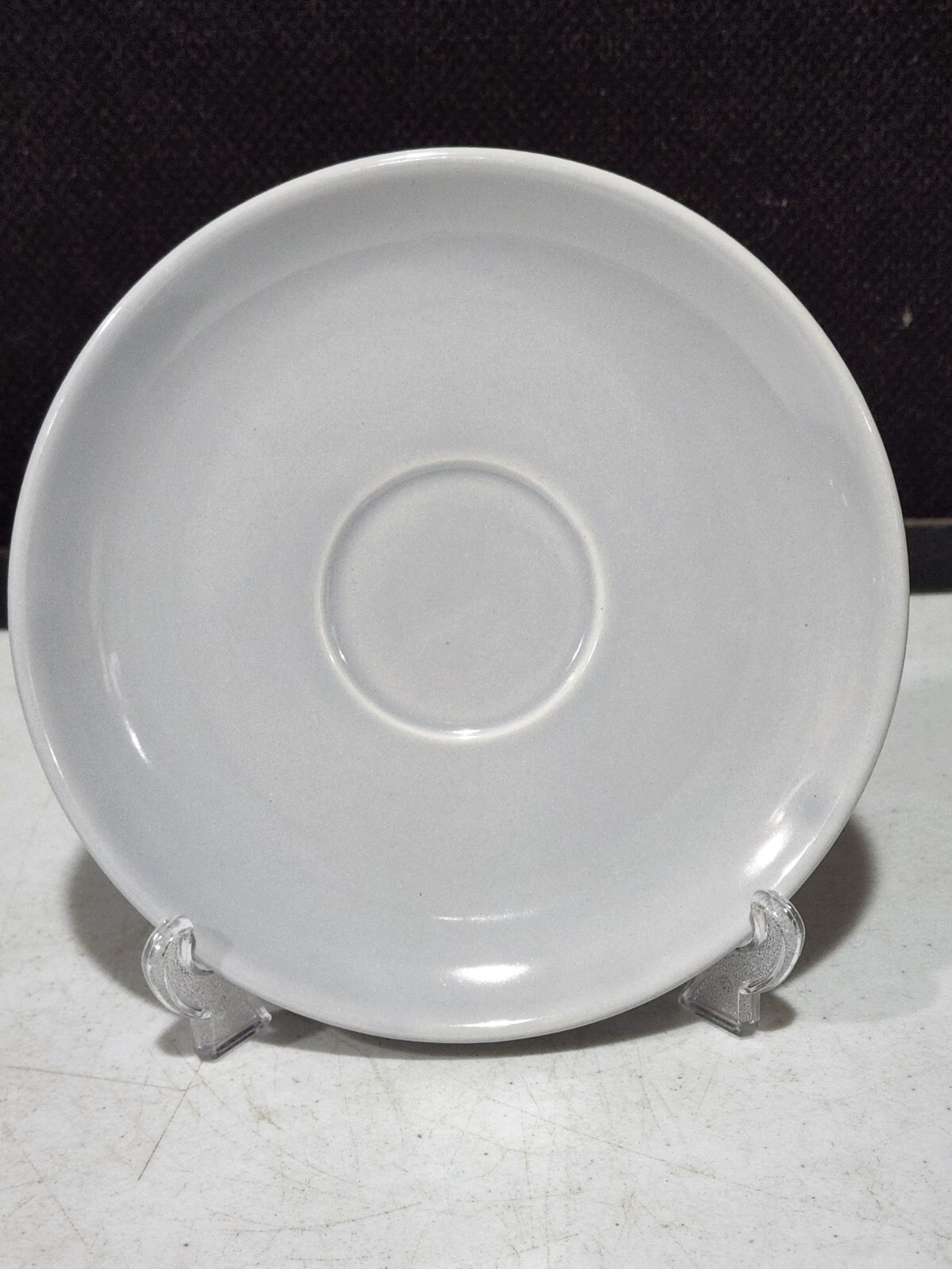 HOLLYDALE GRAY/BLUE California Malibu Modern Pottery Tea Cup & Saucer Set
