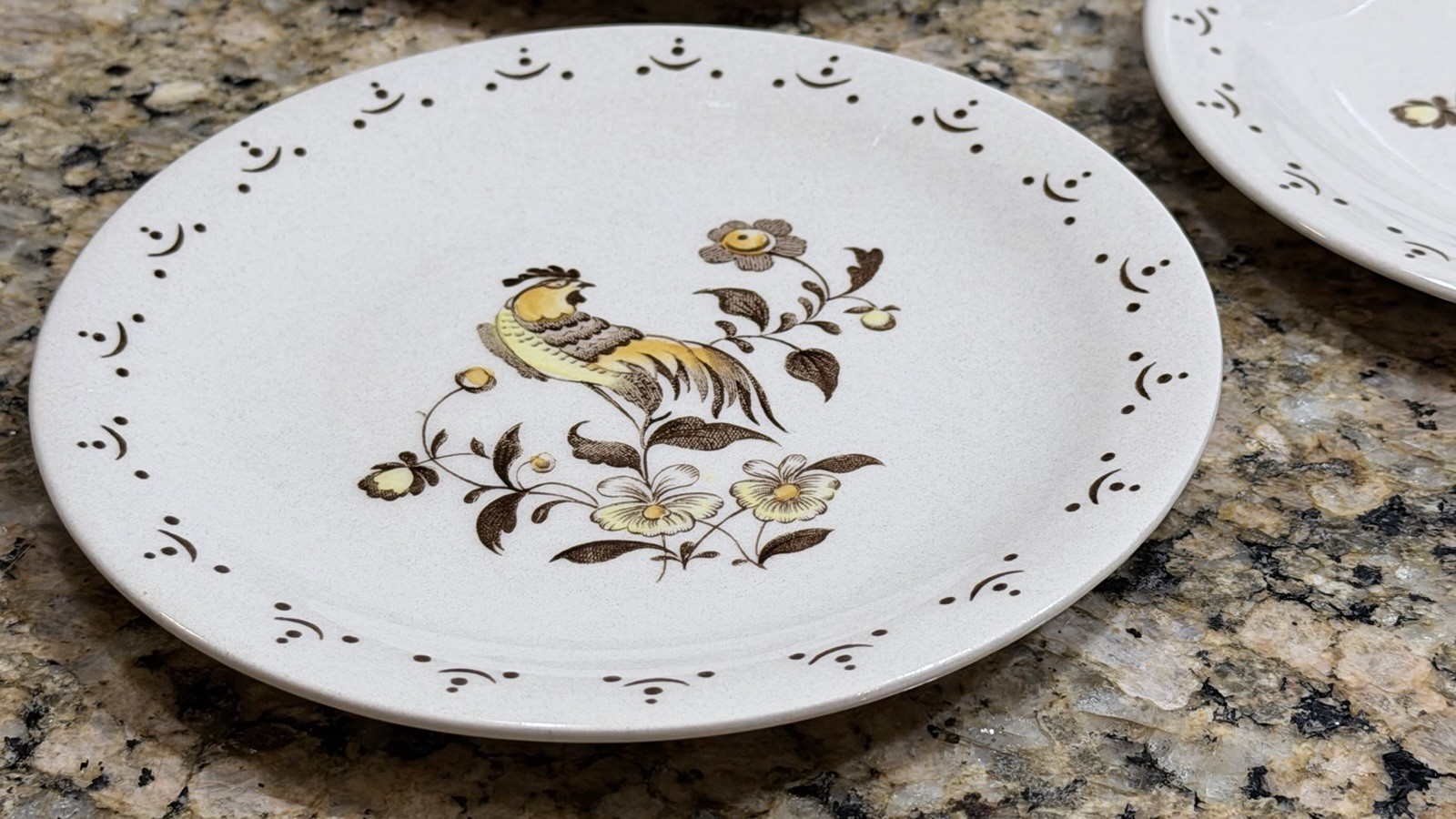 Vintage Johnson Bros Sun Up 15pc Dinner Set Staffordshire Old Granite England EC