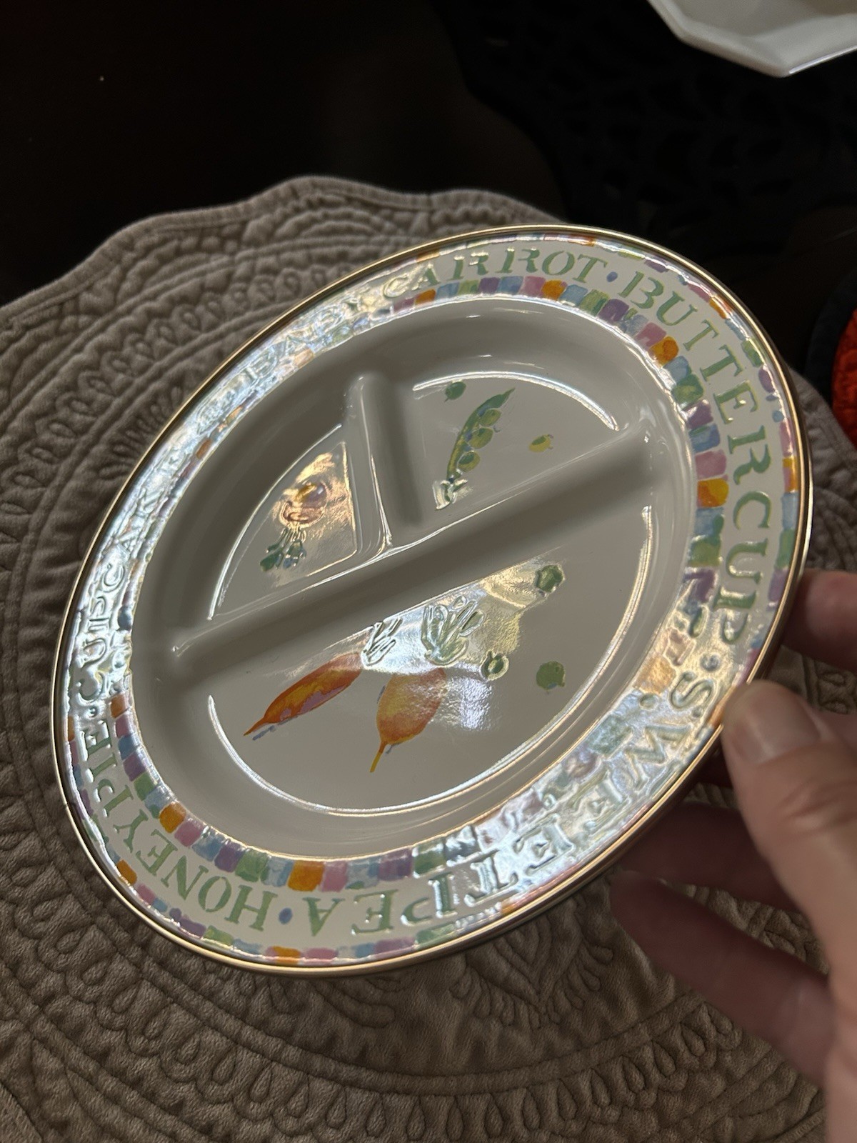 McKenzie Childs Baby Carrot Buttercup Sweet pea Honey pie Cupcake Dinner Plate