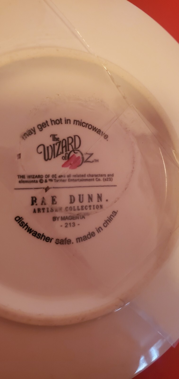 New WIZARD OF OZ Coffee Cup Mug & Saucer Rae Dunn There’s No Place Like Home