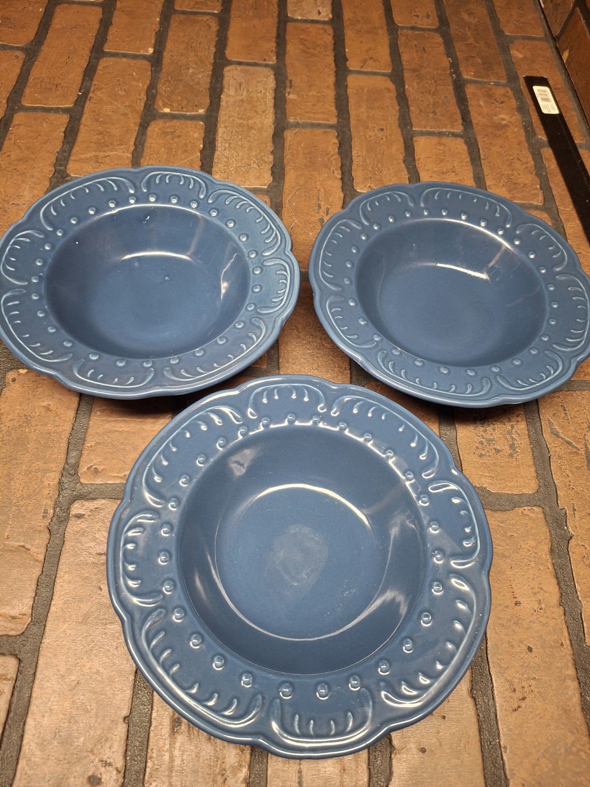 Candice Collection By Elegant Dining Blue Bowl Lot Of 3