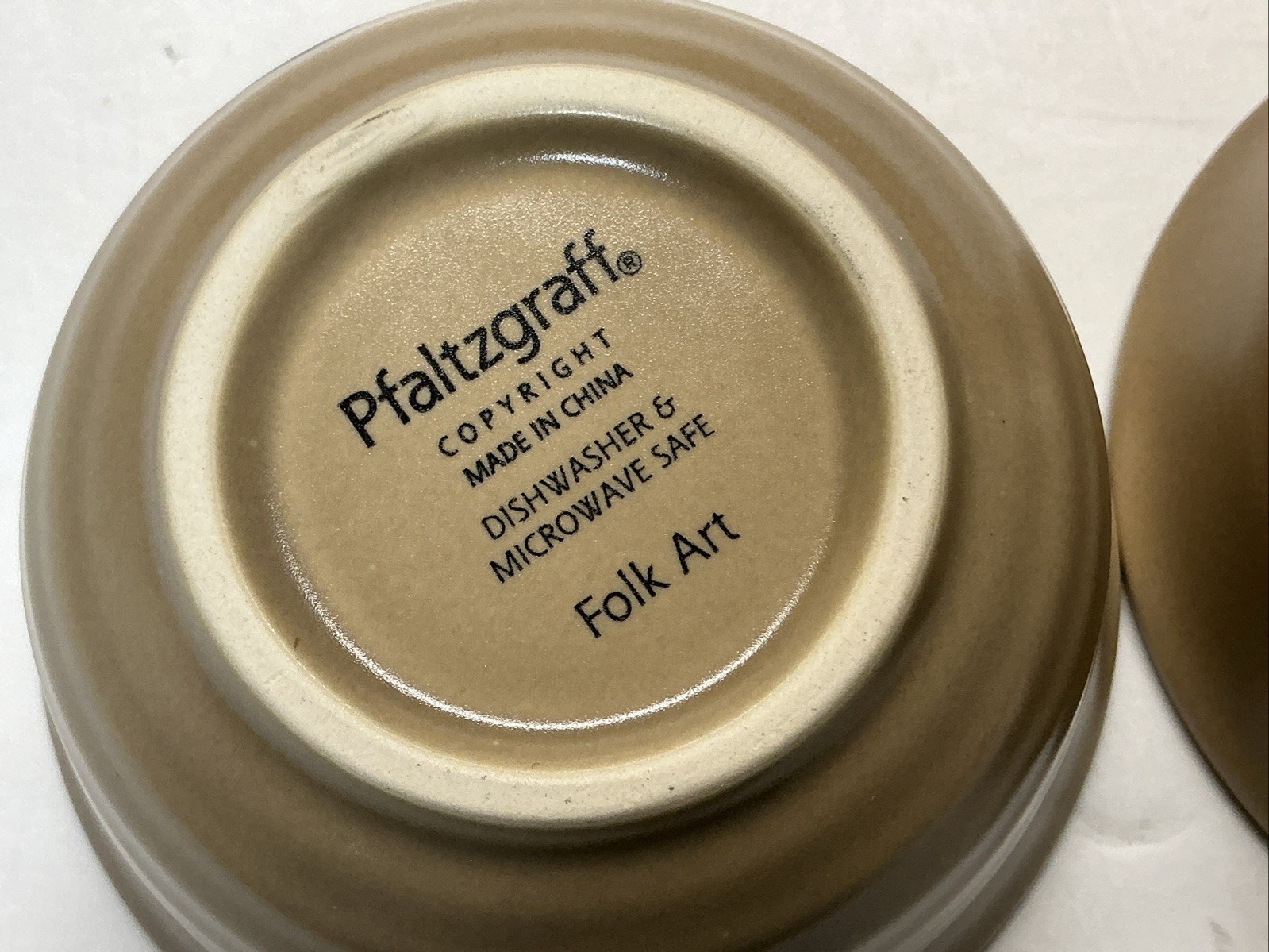 2 Vintage Pfaltzgraff Small Dessert Bowls Blue Folk Art 4.25” Set Of 2