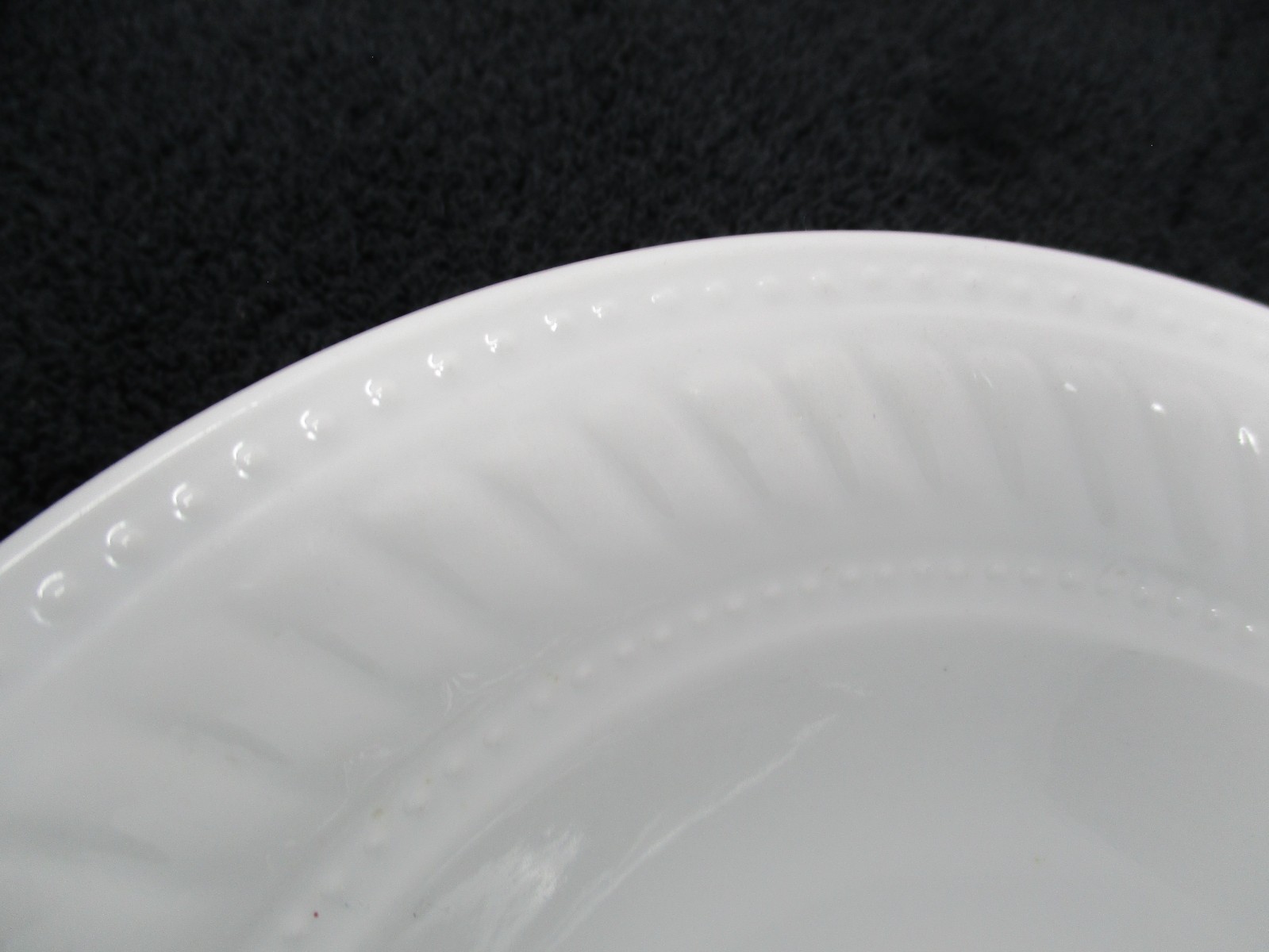 Gibson Designs Imperial Braid 8″ White Soup Cereal Bowl NEW