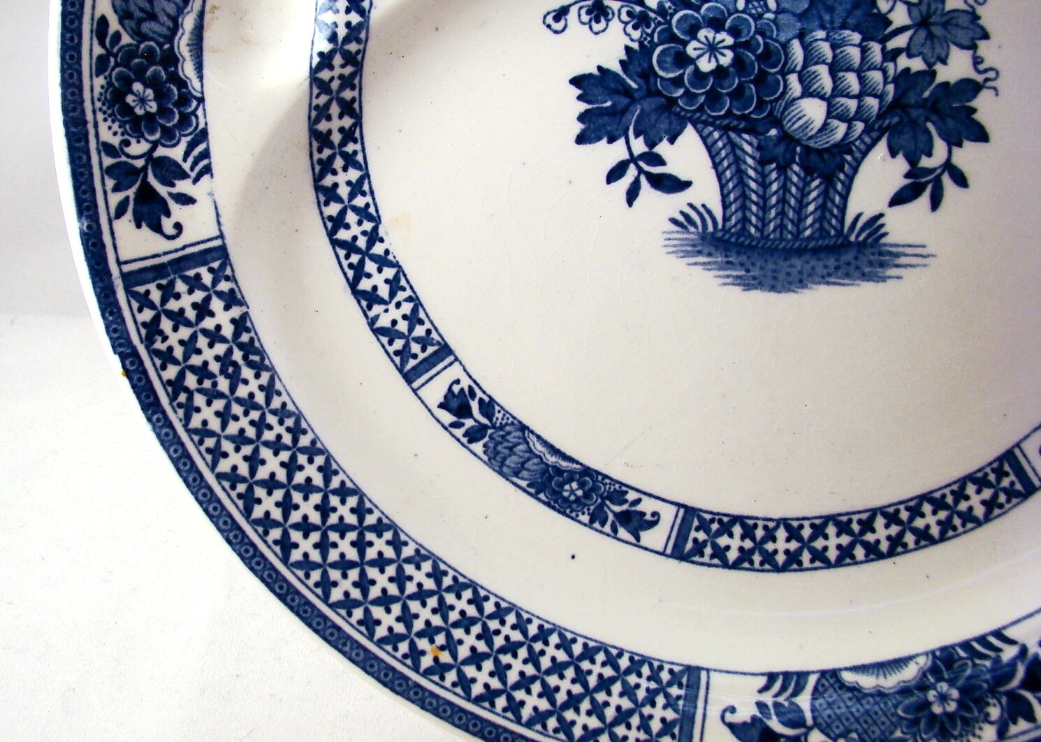 Booths England Flow Blue NANKIN A1452 Divided Grill Plate READ