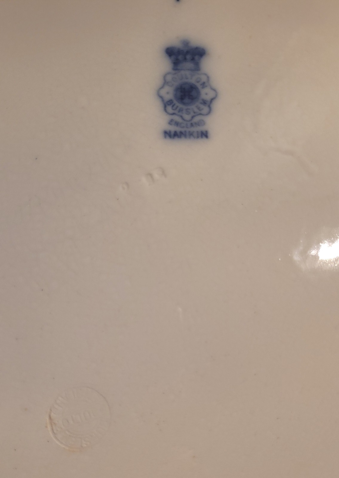 Colton Burslem Transferware Plate England Nankin Pattern