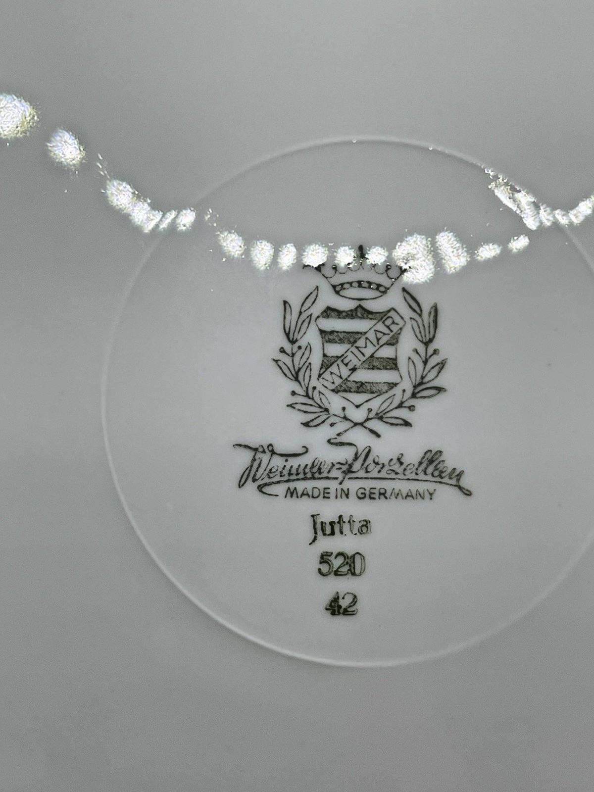 VINTAGE WEIMAR KOBALT GERMANY PLATTER JUTTA 12.5” MINT Condition!!