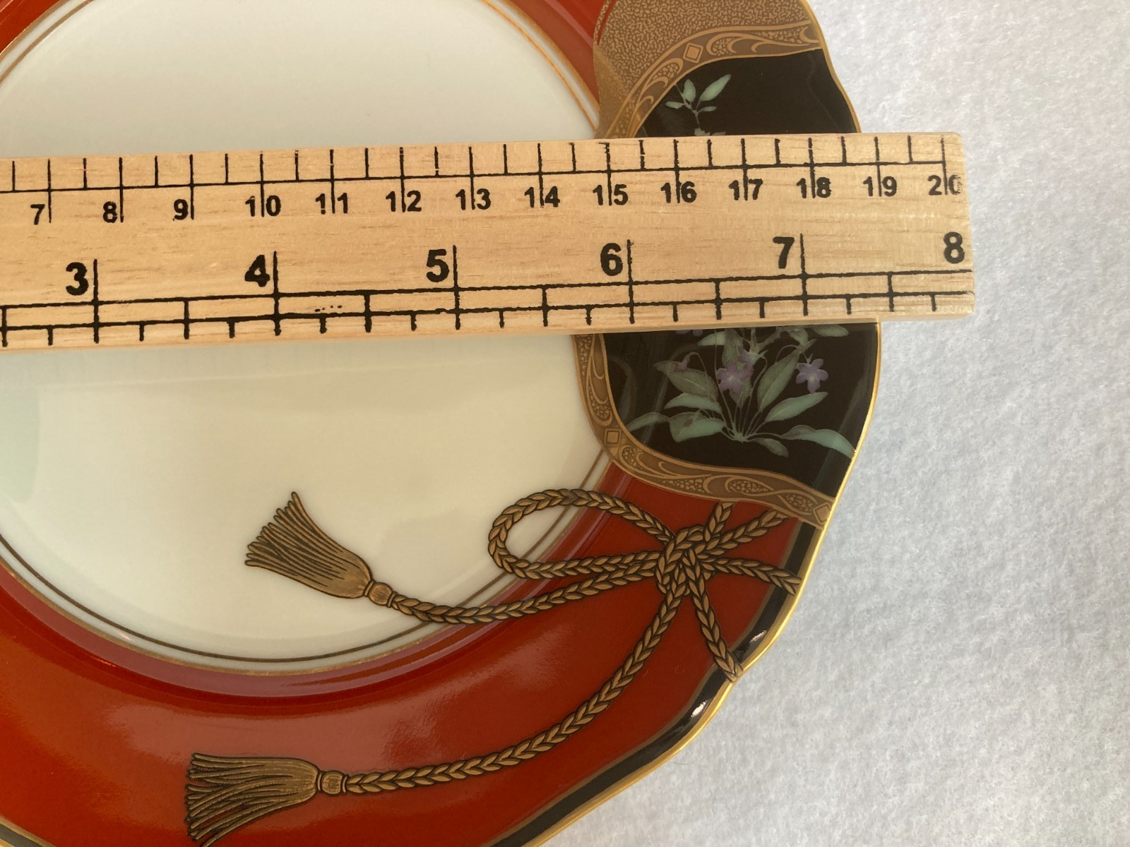 Set of 4 MASUDA Multi Motif 7 3/8″ Yokohama Porcelain Plates